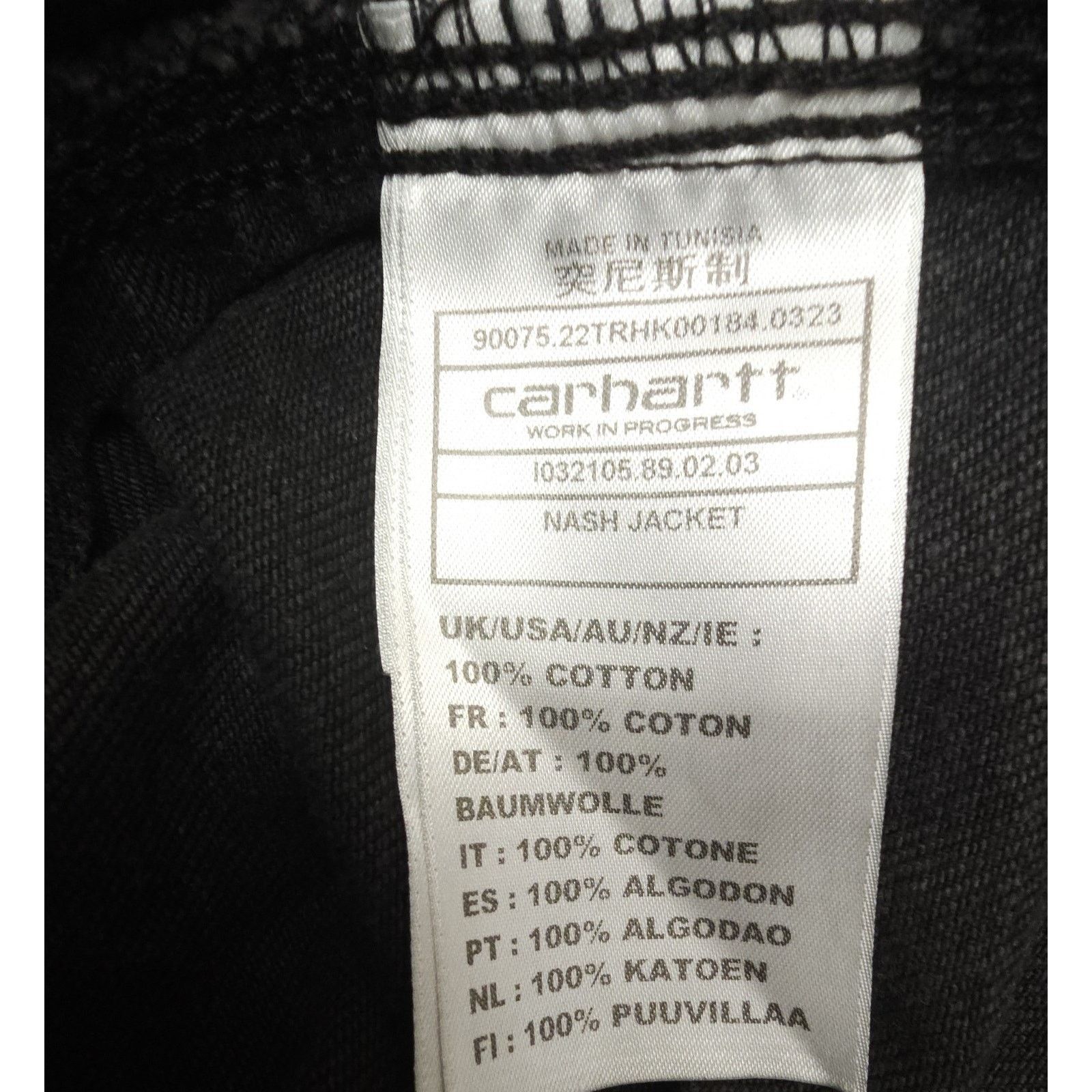 Carhartt Carhartt Men's WIP Nash USA Work In Progress Black Jacket Size US S / EU 44-46 / 1 - 7 Thumbnail