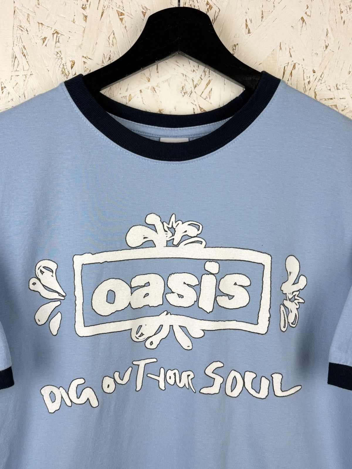Band Tees 00s Oasis Dig Out Your Soul 2008 UK EU Tour T-Shirt Blue M Size US M / EU 48-50 / 2 - 2 Thumbnail