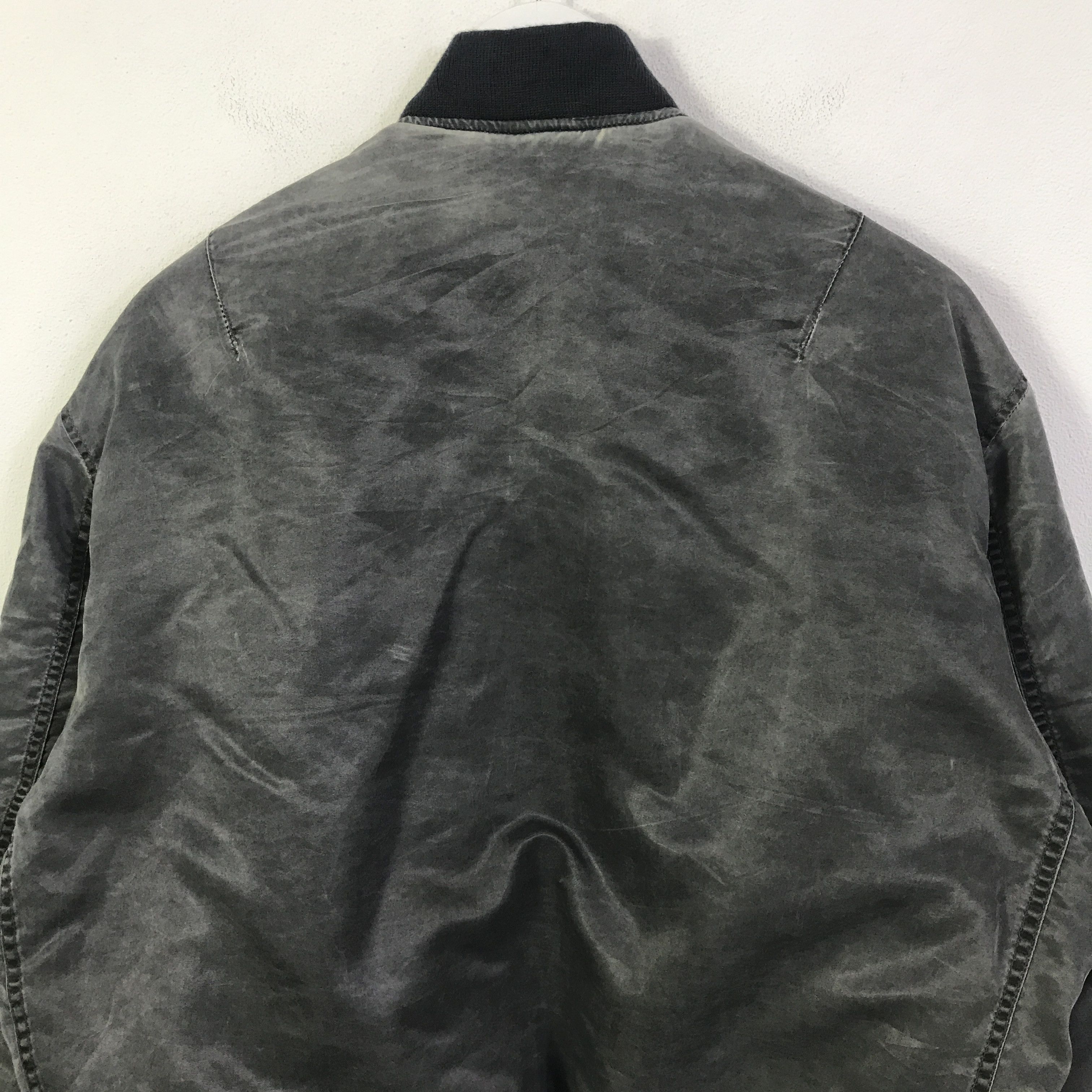 Japanese Brand Japanese bombers black faded jacket K94B17 Size US L / EU 52-54 / 3 - 4 Thumbnail