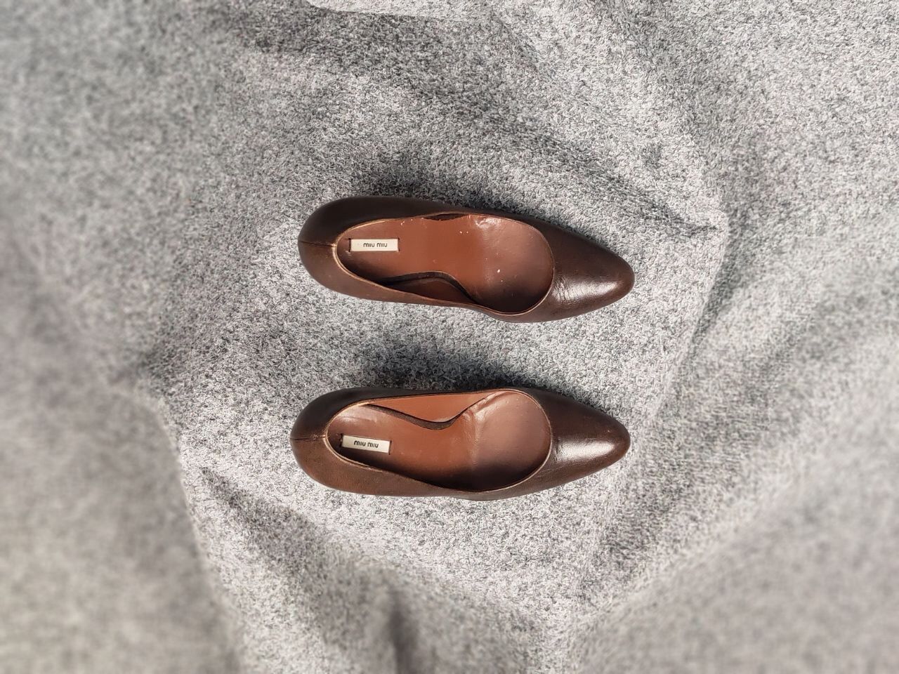 Miu Miu Vintage Luxurious Miu Miu Design Leather Brown Retro Heels Size US 9 / IT 39 - 3 Thumbnail