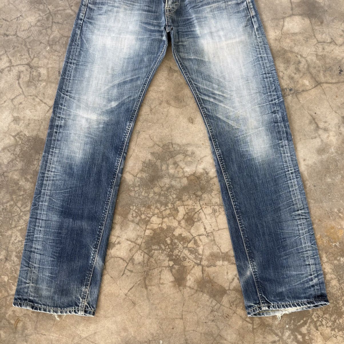 Edwin W33x31.5 Vintage Edwin 503 Faded Mud Wash Denim Jean Size US 33 - 3 Thumbnail