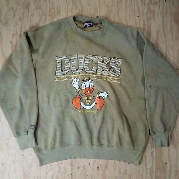 Jansport × NCAA × Vintage Vintage Jansport Oregon Ducks Crewneck Sweatshirt Size US XL / EU 56 / 4 - 2 Thumbnail