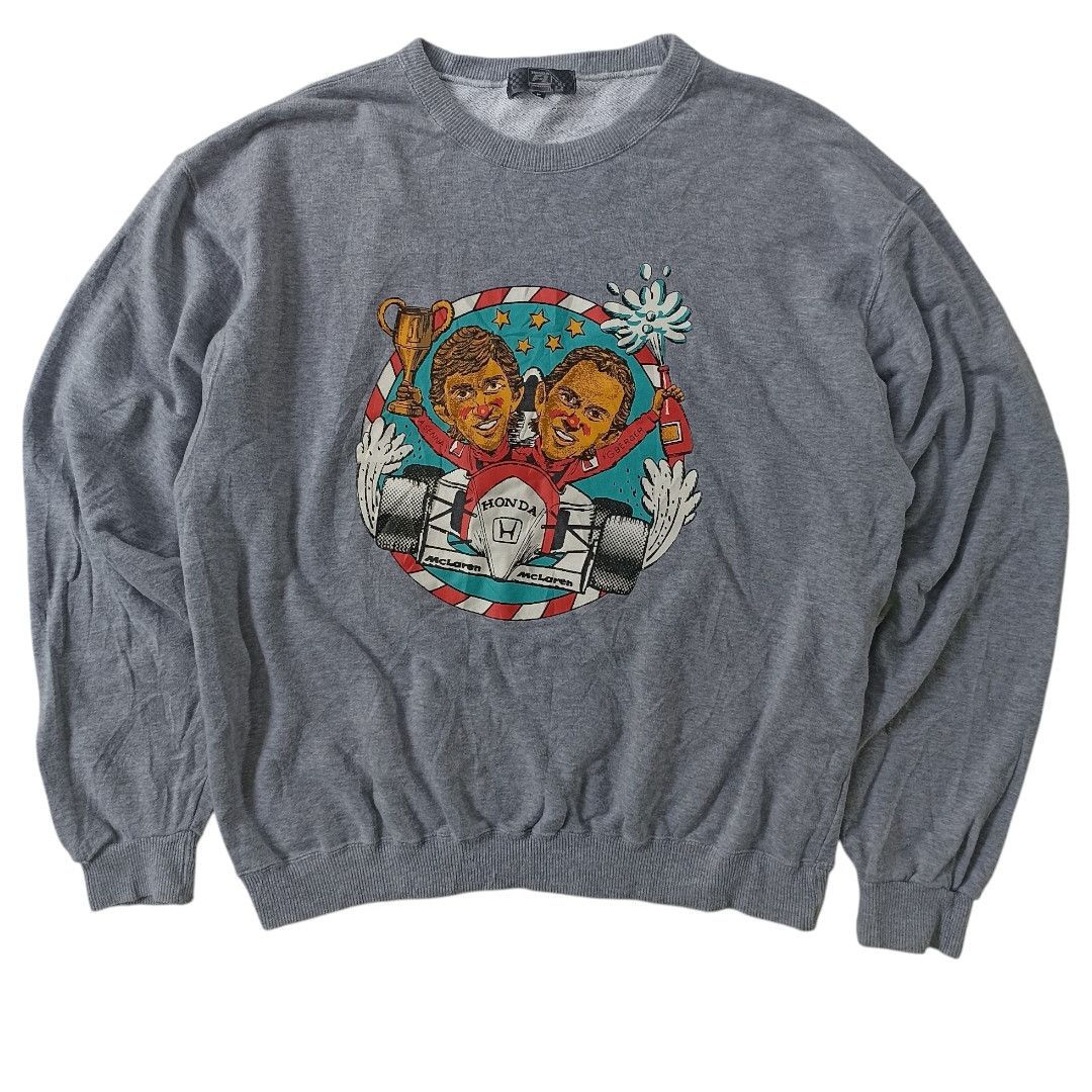 Formula 1 × Honda × Marlboro Vintage 90s Honda Marlboro Mclaren Sweatshirt Size US L / EU 52-54 / 3 - 1 Thumbnail