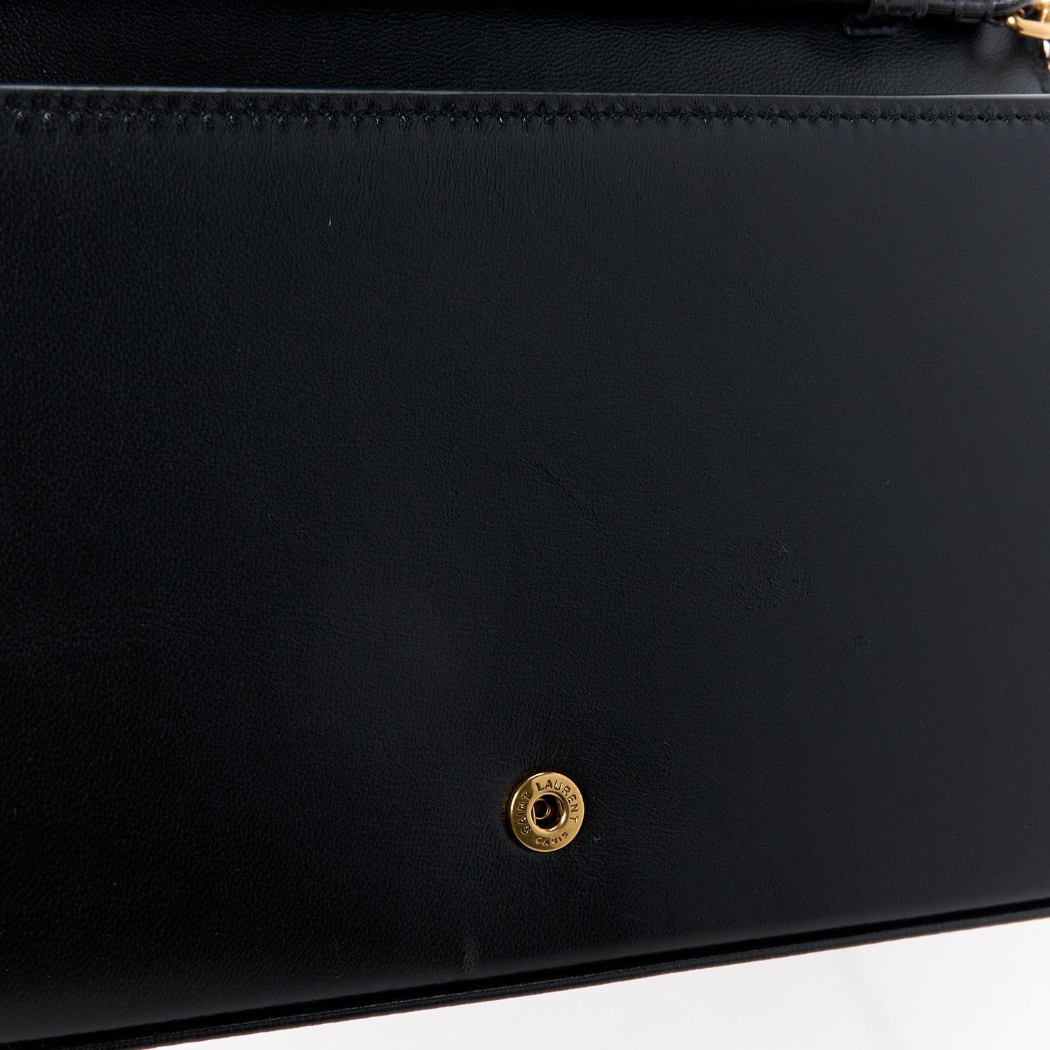Saint Laurent Paris o1b1hav110325 Size: OS / Cassandre Chain Wallet in Black Size ONE SIZE - 11 Thumbnail