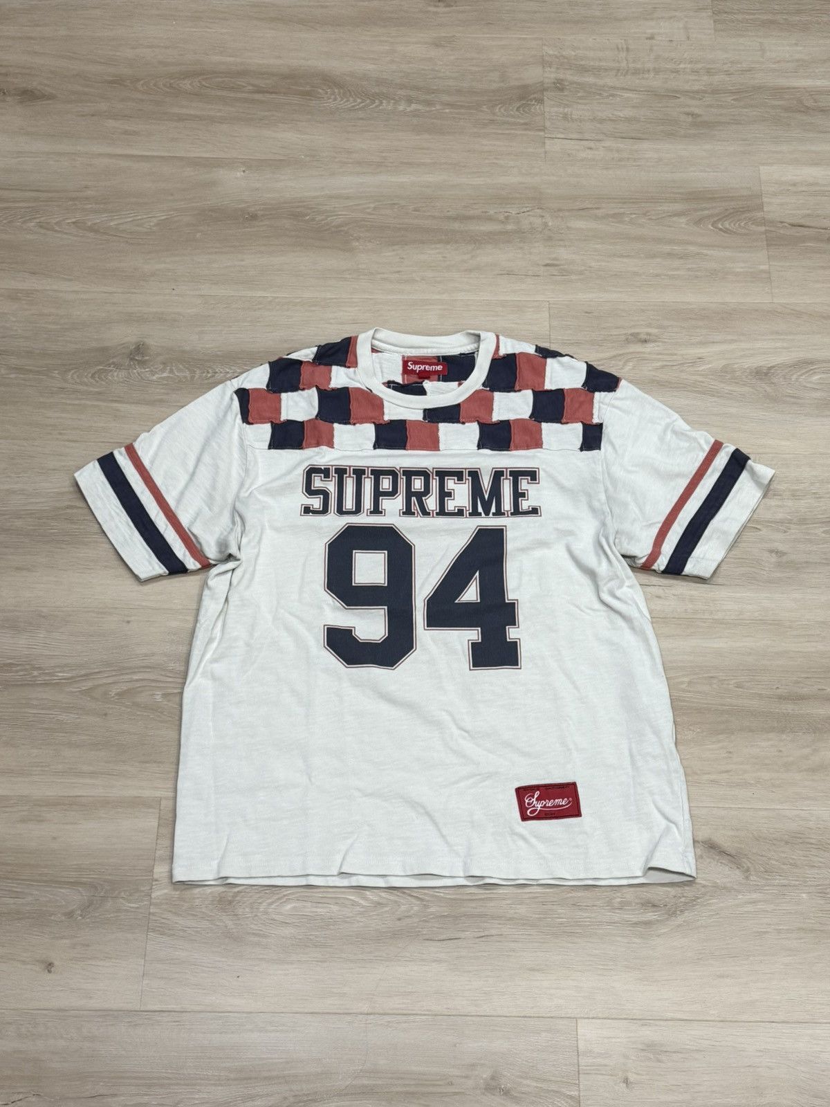 Supreme Supreme Patchwork Yoke Football Top | Grailed