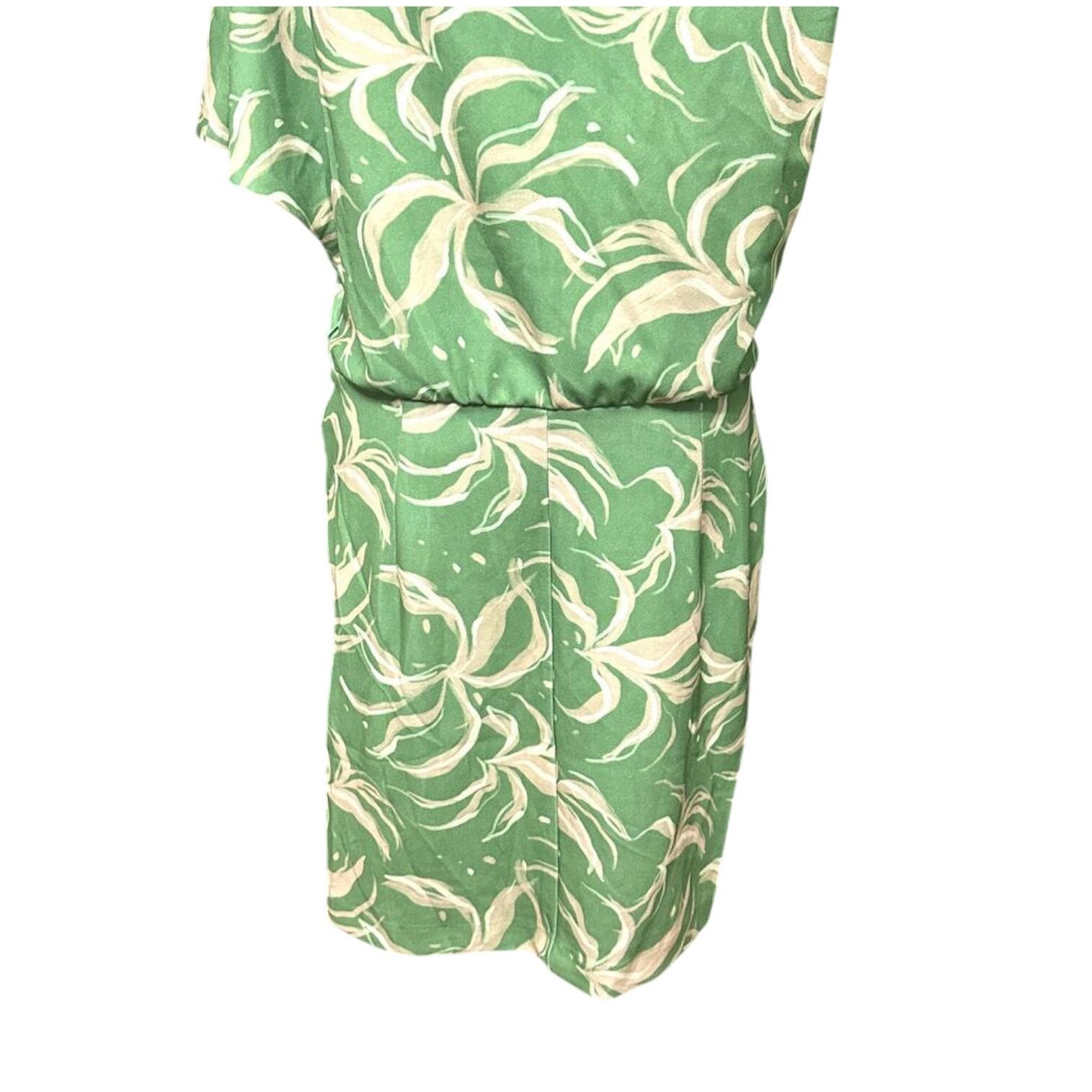 Other Alexia Admor Mini Dress Drape One Shoulder Green/Yellow L Size L / US 10 / IT 46 - 8 Thumbnail