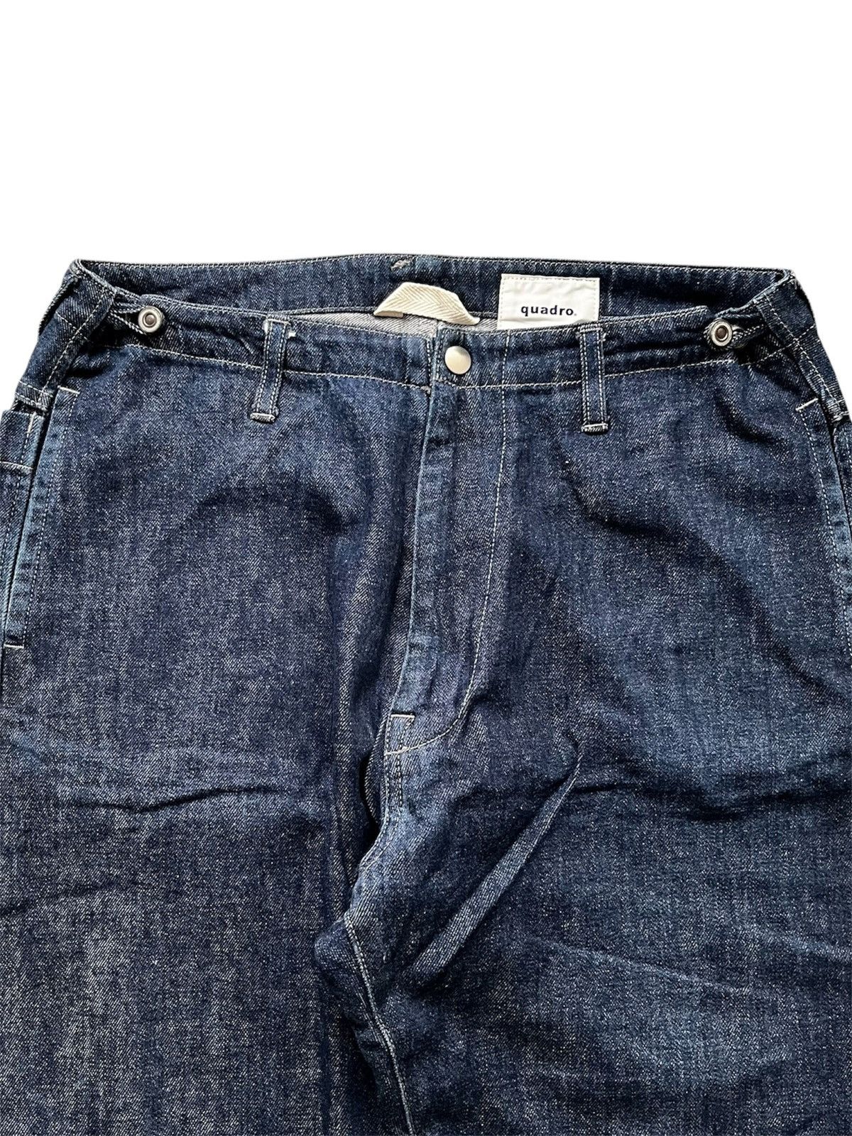 Japanese Brand Quadro Japan Drop Crotch Indigo Denim mercibeaucoup Size US 34 / EU 50 - 2 Thumbnail