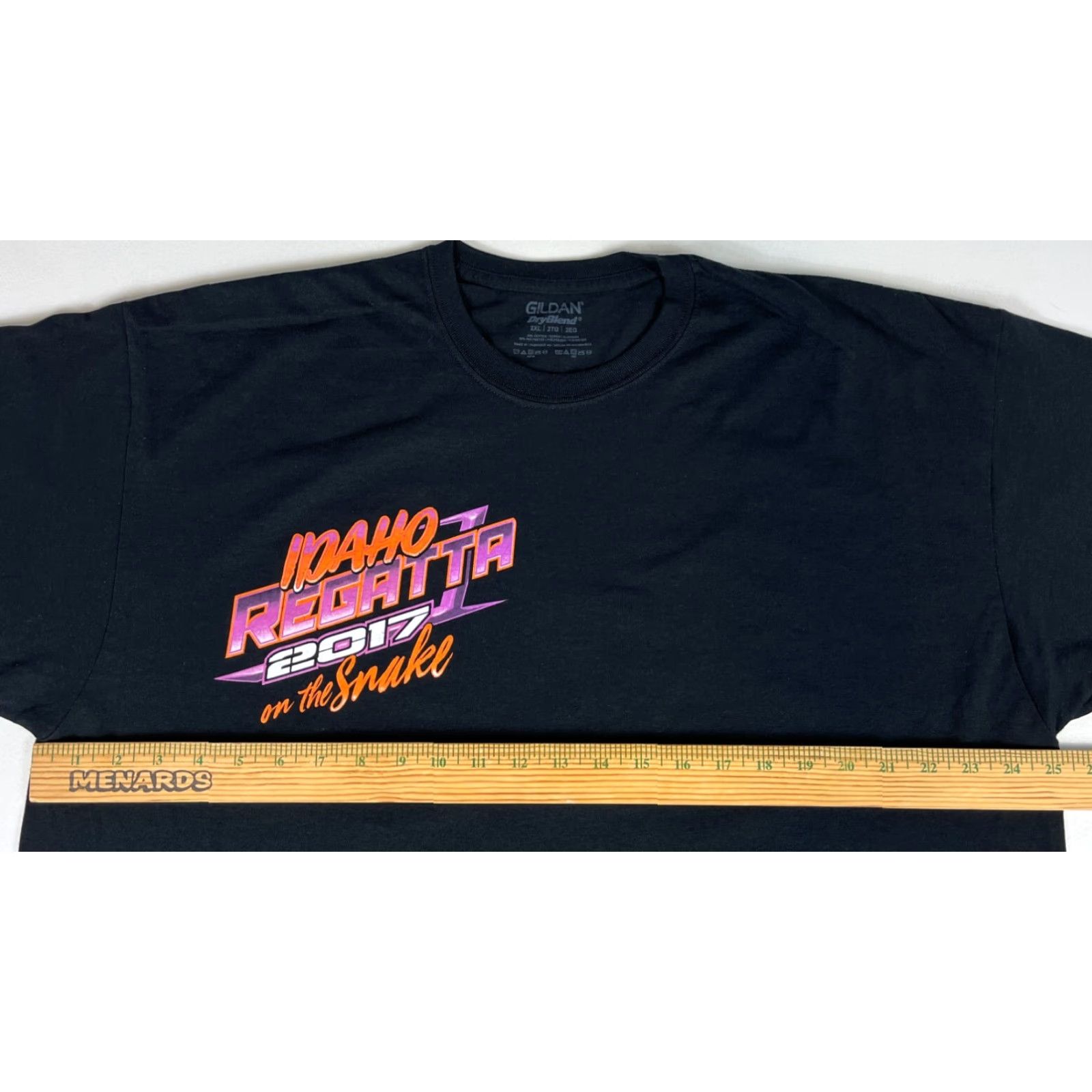Gildan 2017 Idaho Regatta on the Snake T-Shirt Motorsports Speedboat Double-Sided Sz 2XL Black Men Tee Size US XXL / EU 58 / 5 - 7 Thumbnail