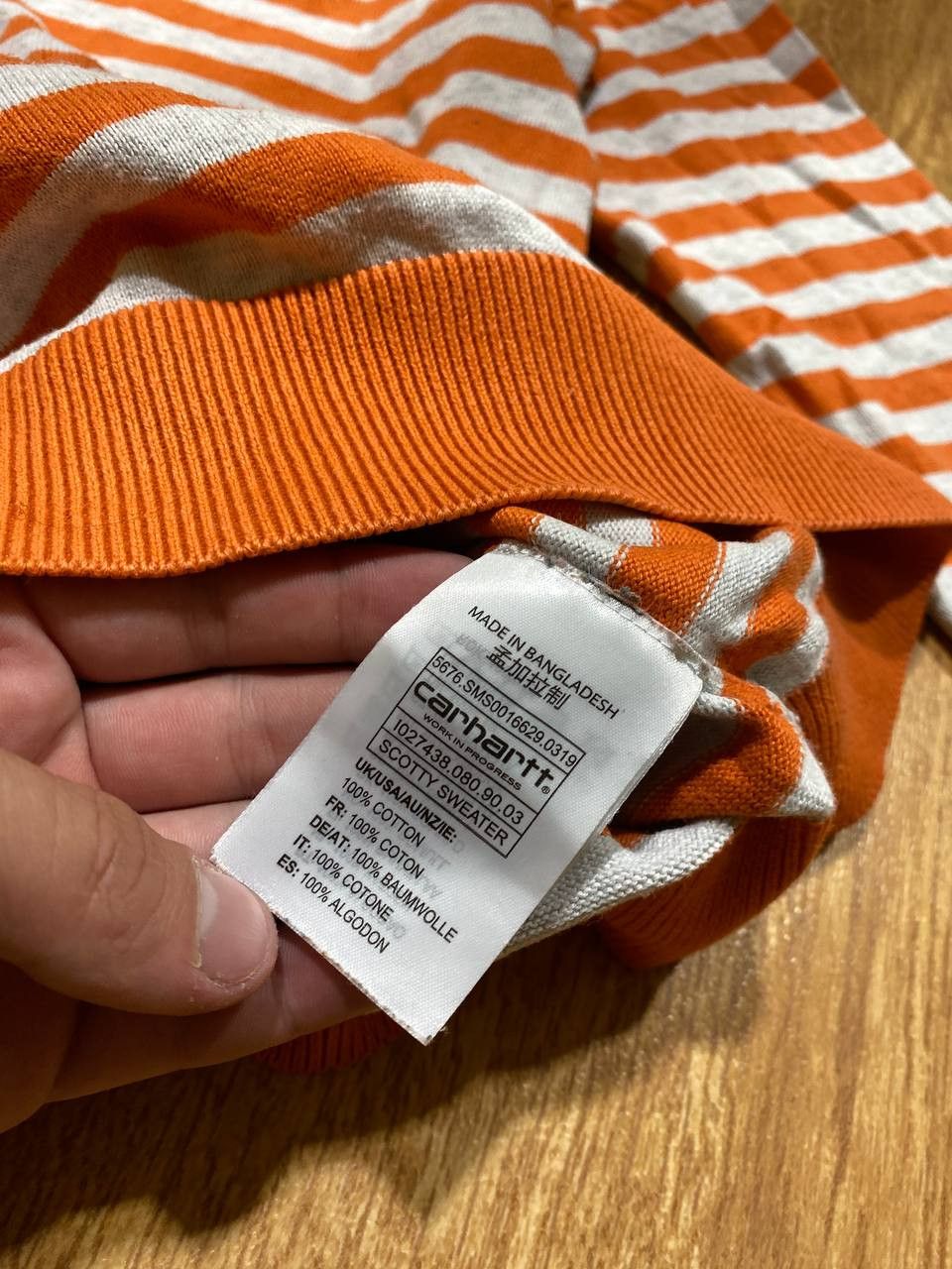 Carhartt striped Long Sleeve Carhartt logo Vintage Y2K streetwear Size US M / EU 48-50 / 2 - 3 Thumbnail