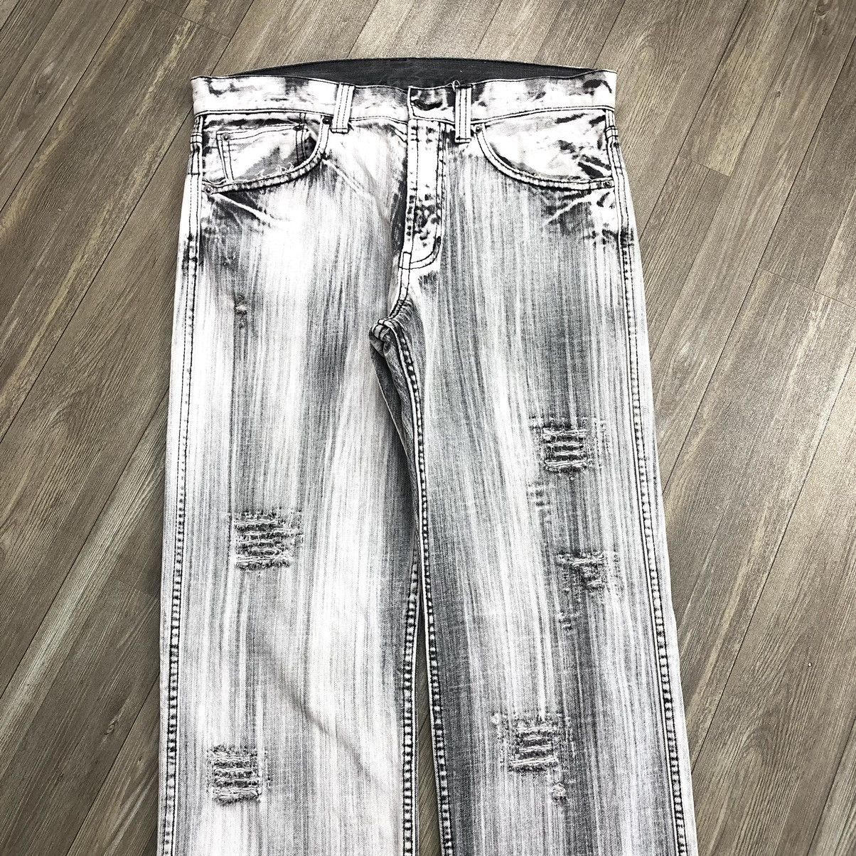 Tornado Mart 2000s Tornado Mart Style Bleached Punk Distressed Jeans Size US 34 / EU 50 - 2 Thumbnail
