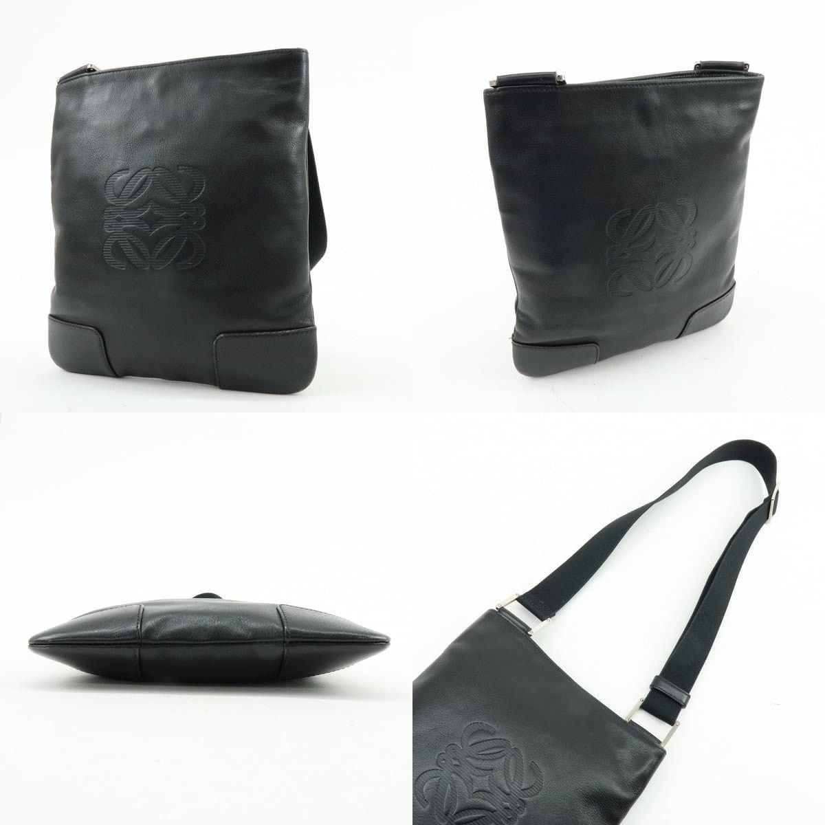 Loewe Loewe Anagram Calfskin Crossbody Bag Black Size ONE SIZE - 3 Thumbnail