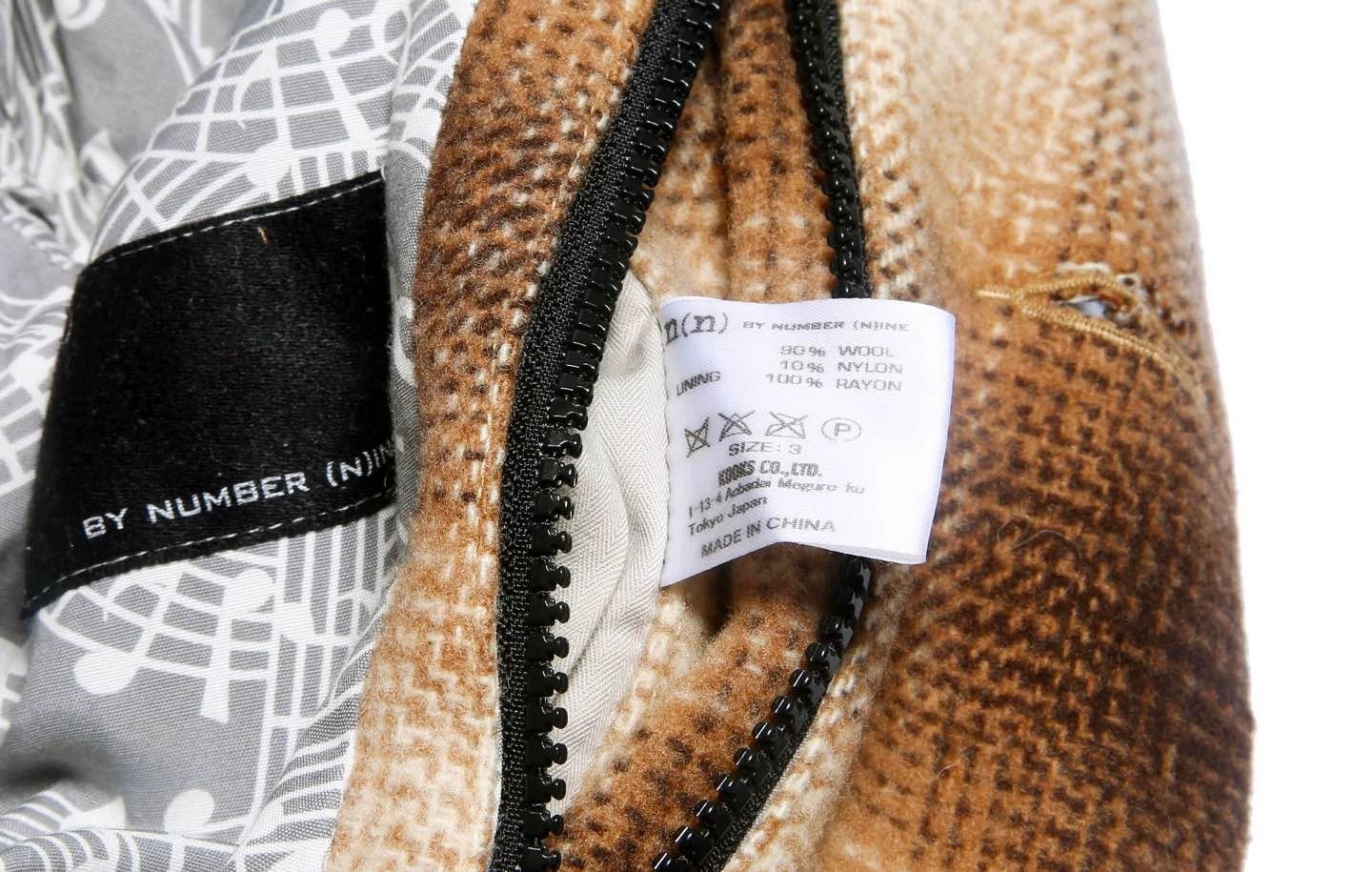 Number (N)ine Number (n)ine 14FW Plaid Flannel Overcoat 3 Music Note Size US L / EU 52-54 / 3 - 7 Thumbnail