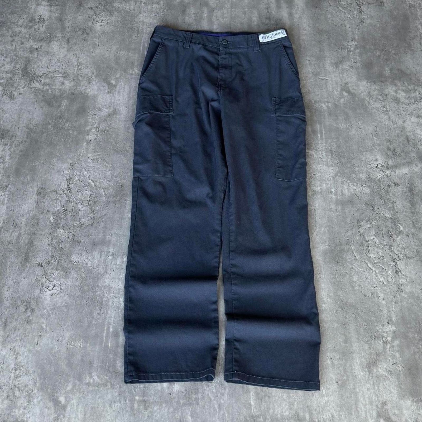 Cintas × Vintage Vintage Y2K Carhartt Style Faded Blue Cargo Utility Pants Size US 31 - 1 Thumbnail