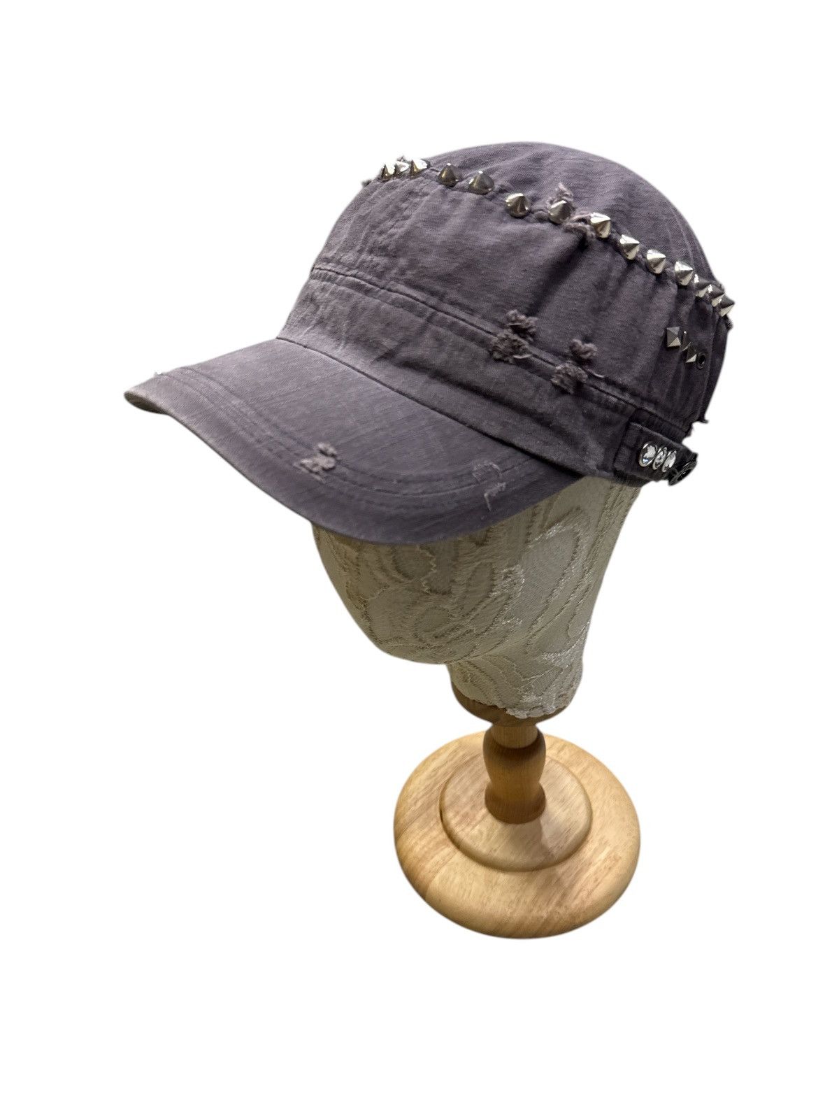 Japanese Brand SPIKED STUDDED PAINTER CAP HAT Size ONE SIZE - 2 Thumbnail