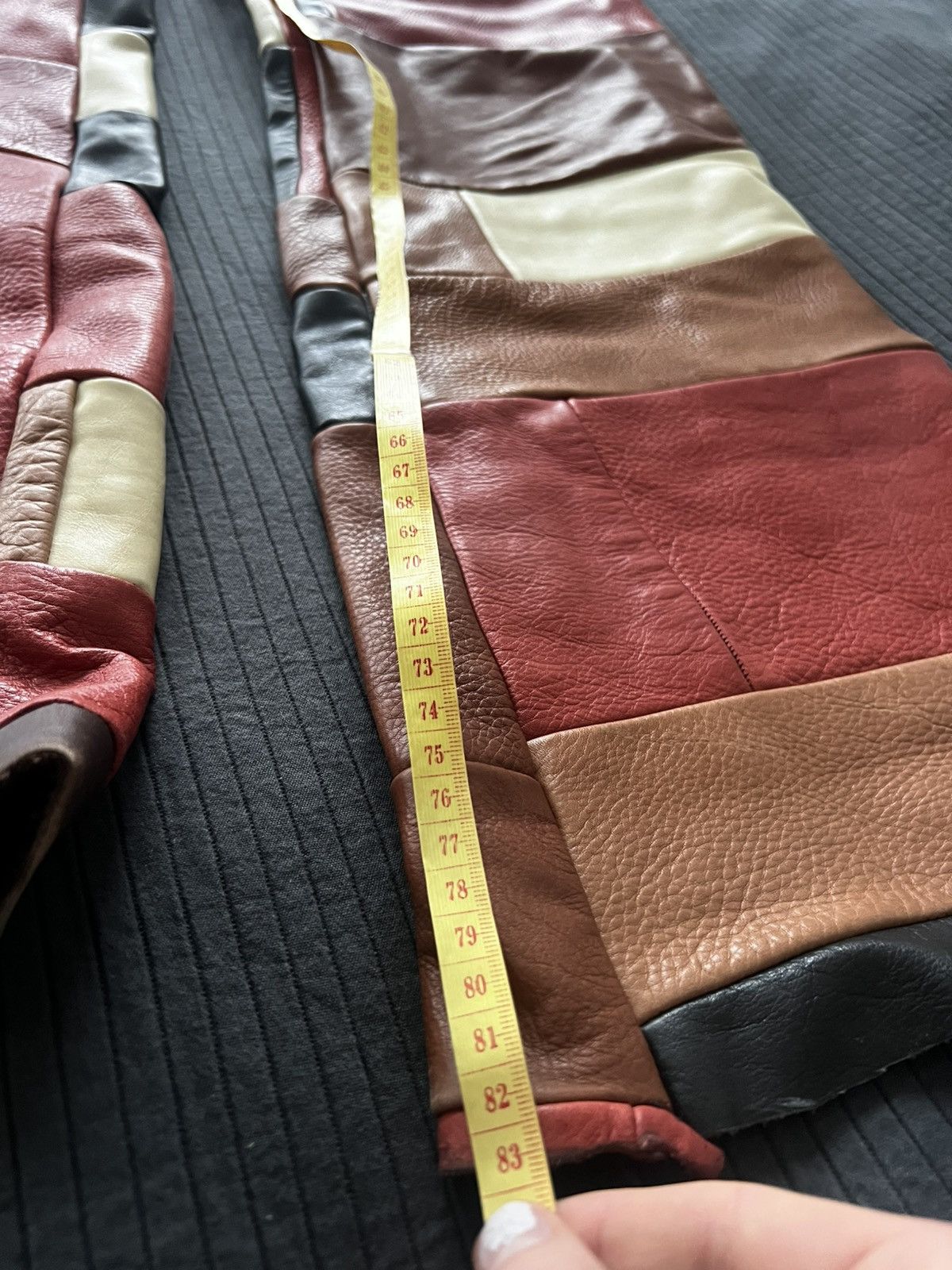Other Handmade Flared Leather Pants Size US 31 - 7 Thumbnail