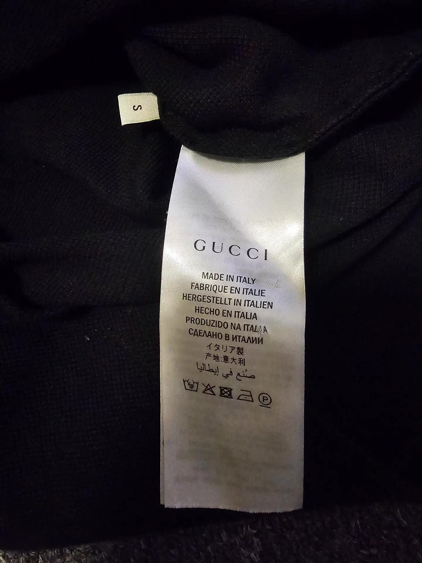 Gucci Gucci Black Short Sleeve Polo Shirt, Size US S / EU 44-46 / 1 - 5 Thumbnail