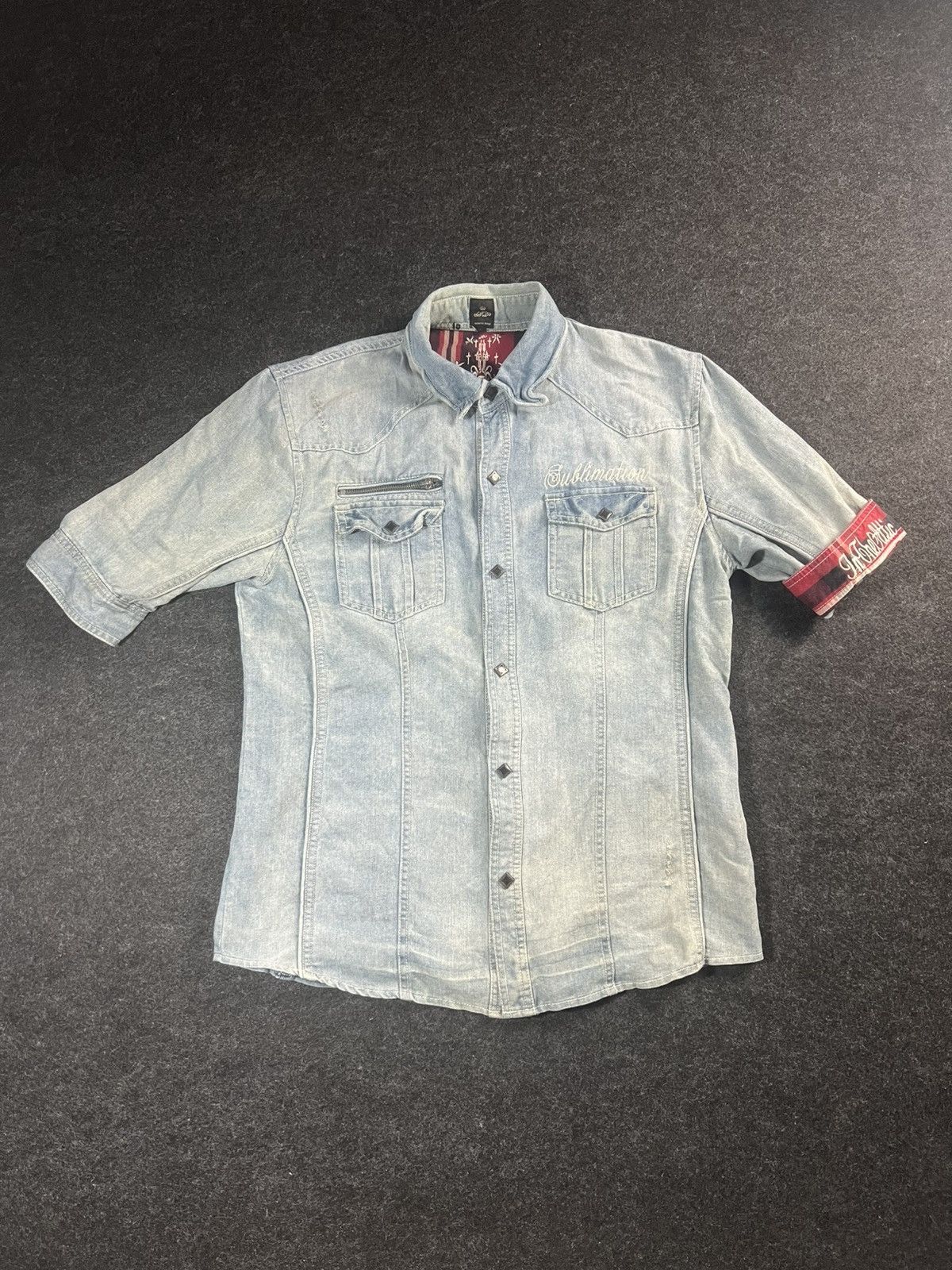 In The Attic Semantic Design x In The Attic Western Shirt Skull Punk Size US M / EU 48-50 / 2 - 2 Thumbnail