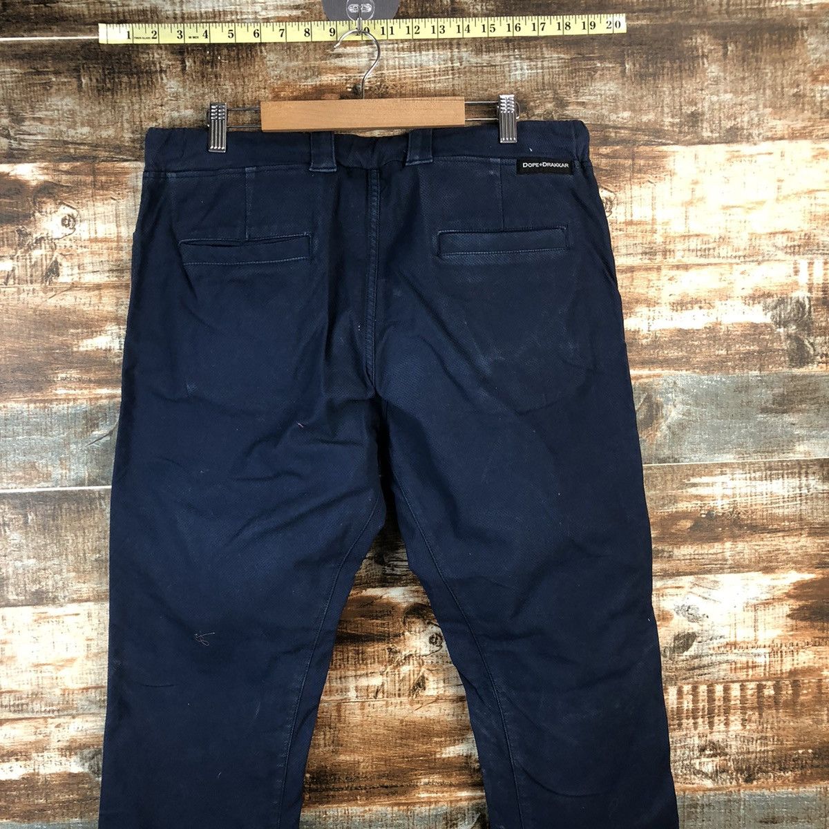 Japanese Brand DL Dope Drakkar Dark Blue Cargo Multipocket Pants #C736 Size US 32 / EU 48 - 15 Thumbnail