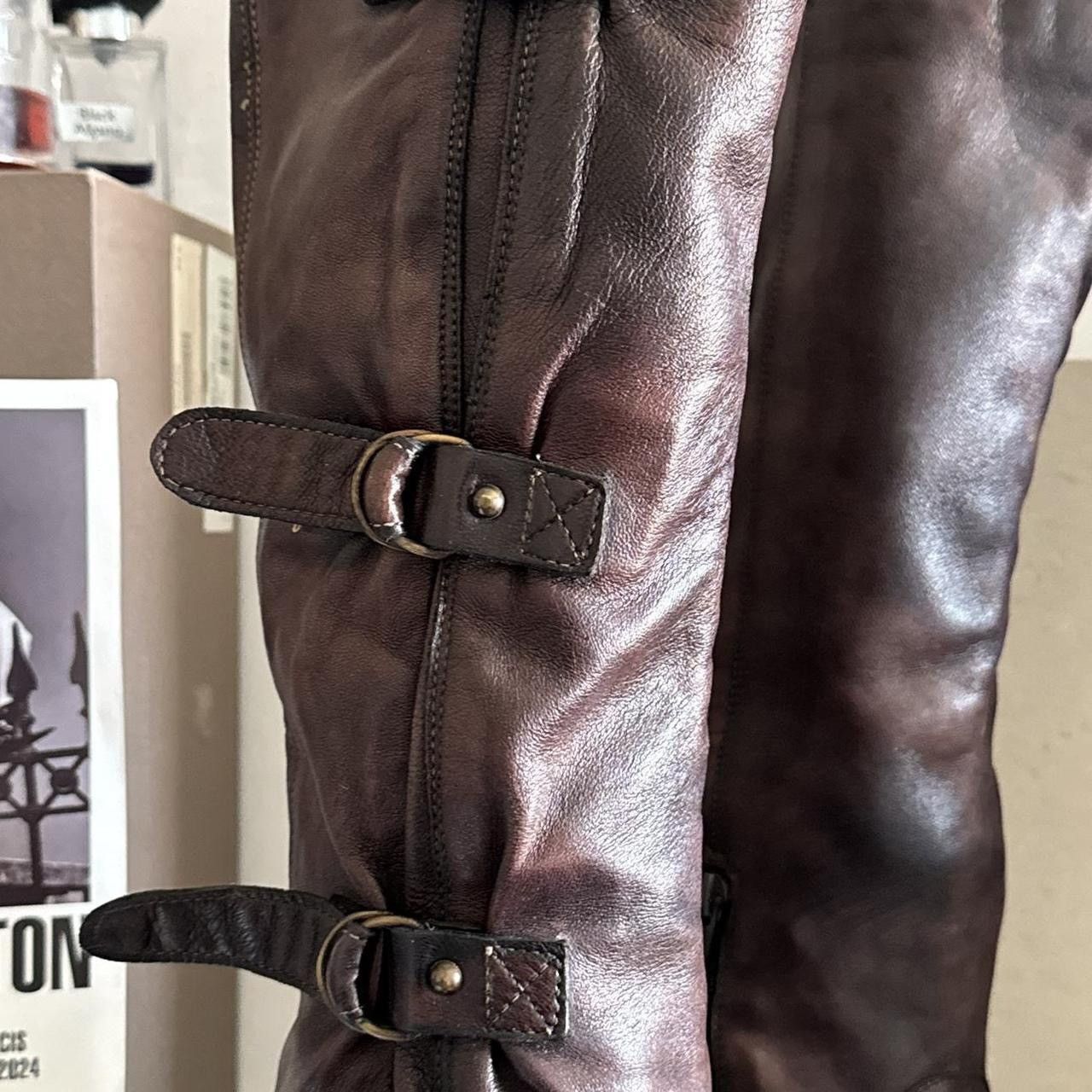 Vintage Archive Vintage biker gladiator boots many belts gradient Size US 5.5 / IT 35.5 - 5 Thumbnail