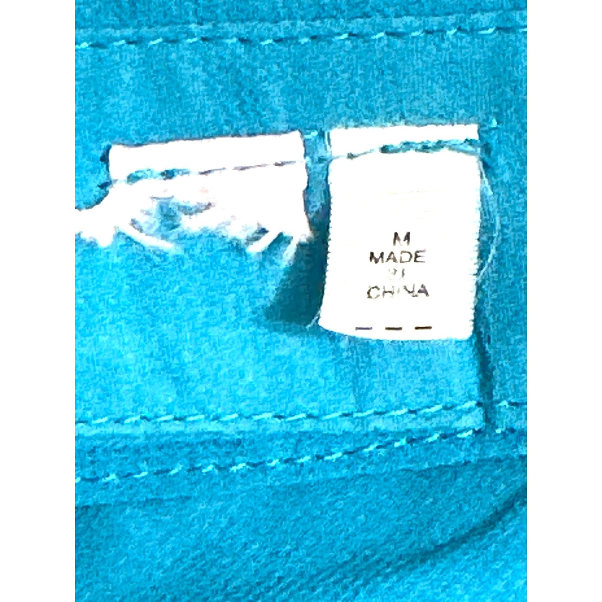 Other CCC Turquoise Tie Front Cutout Back Blouse Medium Statementw Size M / US 6-8 / IT 42-44 - 8 Thumbnail