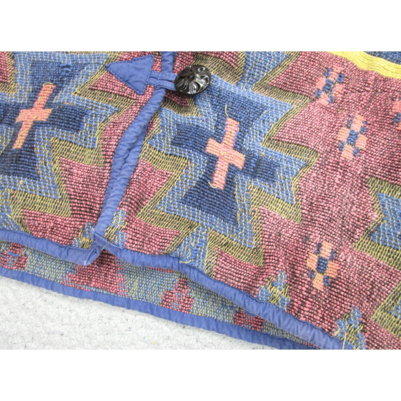 Vintage VINTAGE Anu By Natural Sweater Cardigan Womens M Blue Tribal Western Aztec Boho Jacket Size M / US 6-8 / IT 42-44 - 3 Thumbnail