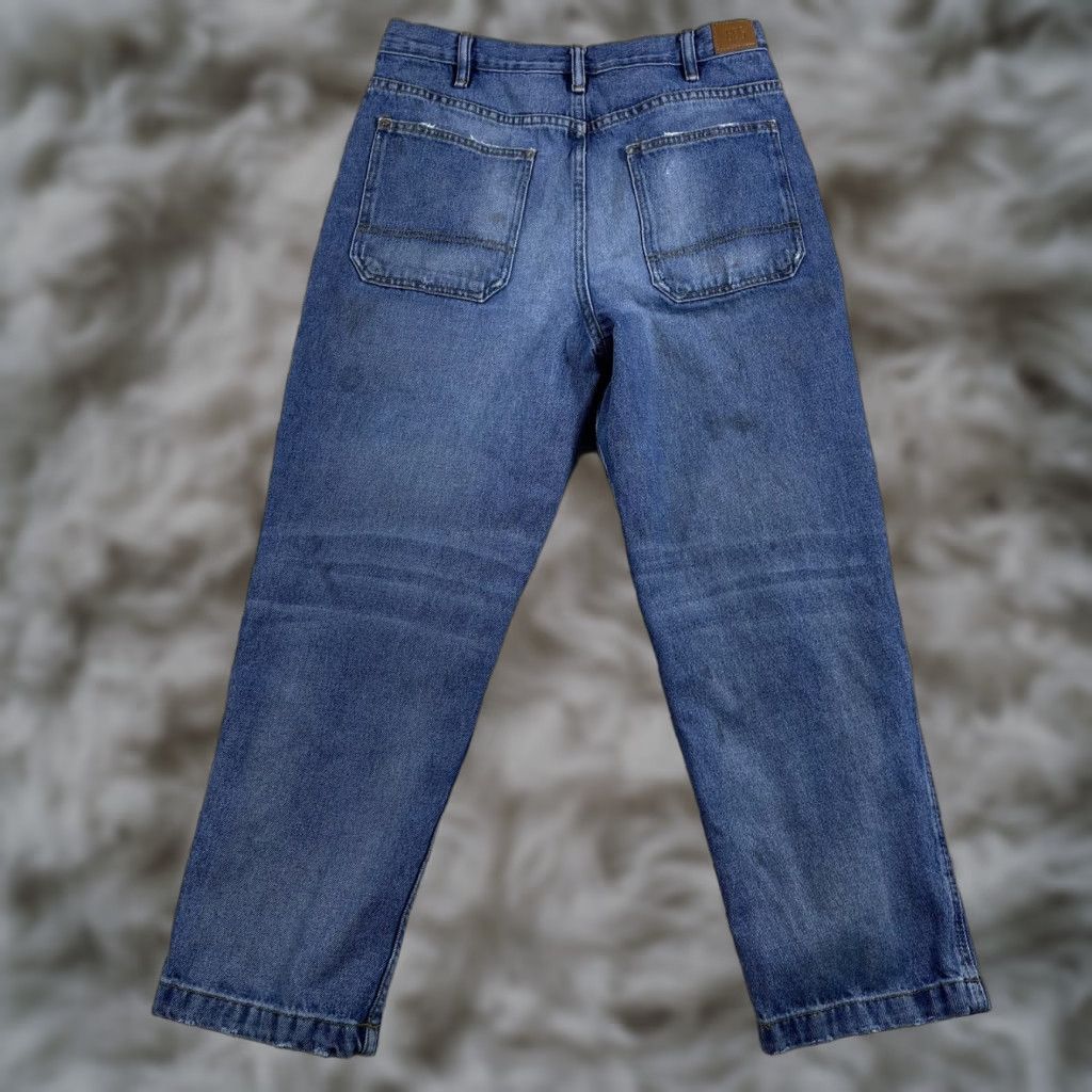 Bdg BDG Double Knee Jeans Mens 32x30 Blue Cropped Work Skate Distressed Straight Denim 30 in Inseam 32 Waist Relaxed warp? Size US 32 / EU 48 - 1 Thumbnail