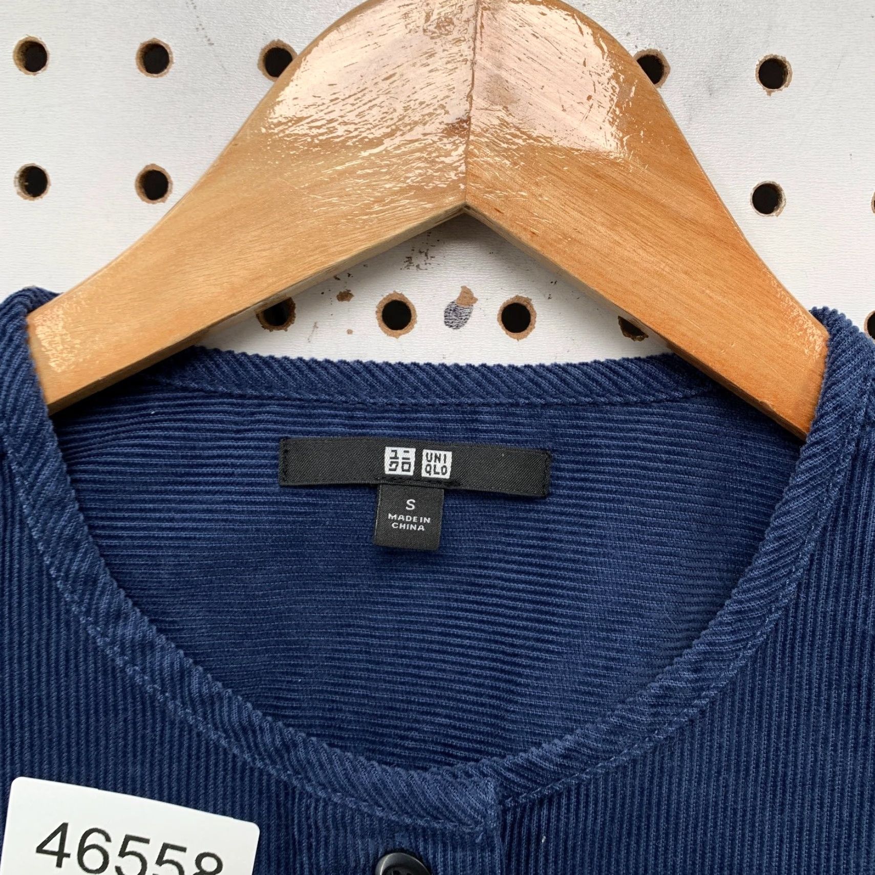 Uniqlo VINTAGE Uniqlo Corduroy Shirt Jacket Womens Small Blue Collarless Pocket NWT Size L / US 10 / IT 46 - 3 Thumbnail