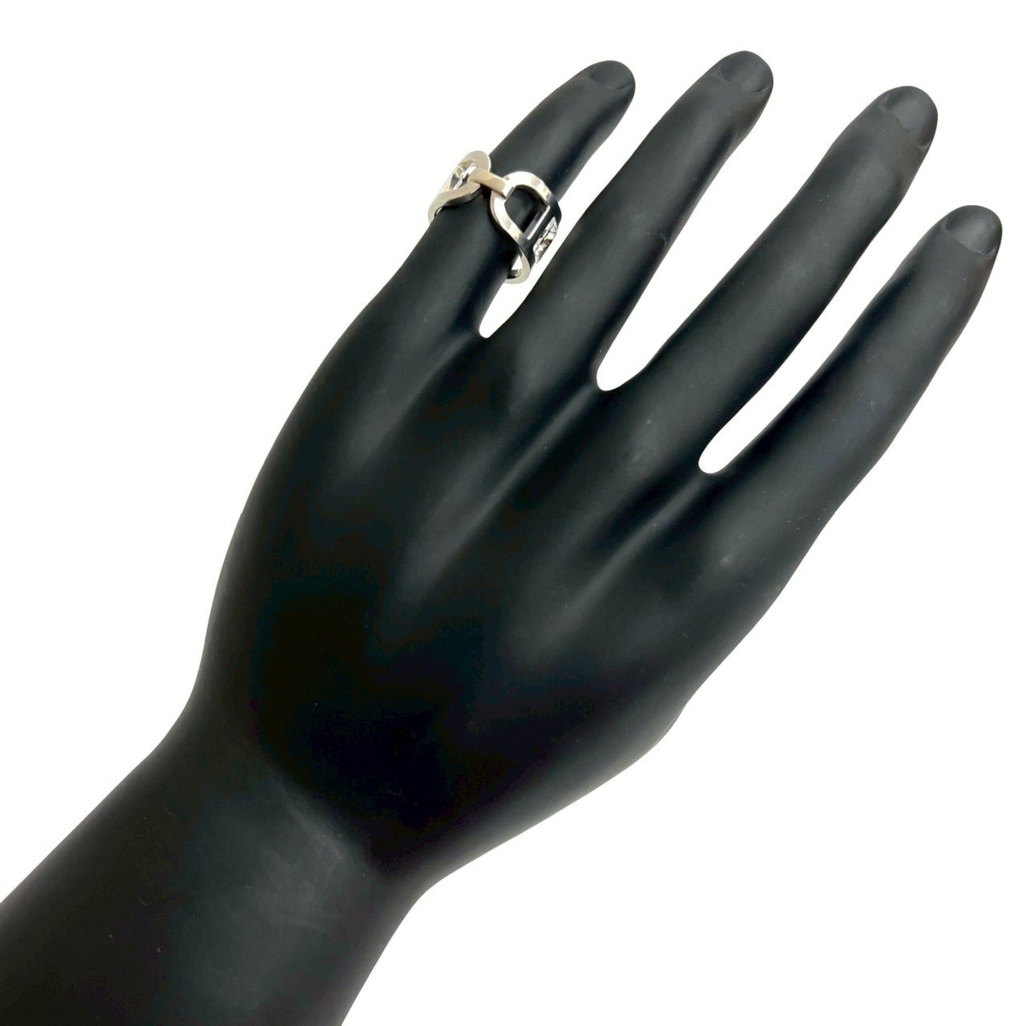 Hermes HERMES Ever Chaine d'Ancre MM Silver 925 Ring, Size 52 (12), Silver, 33065 Size ONE SIZE - 1 Thumbnail