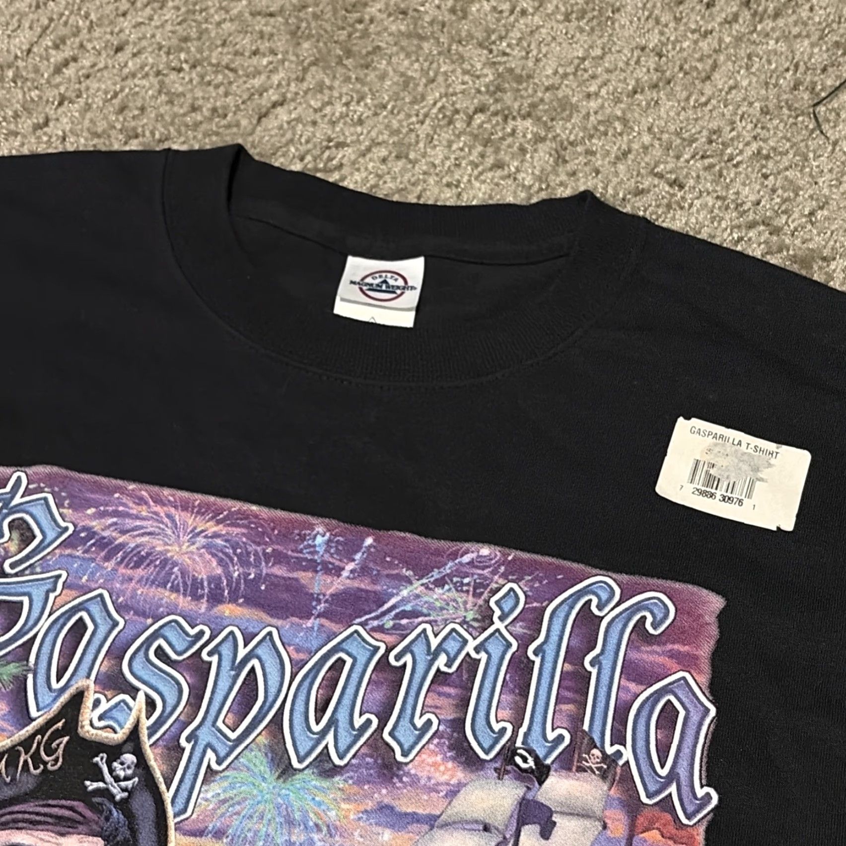 Delta VINTAGE Gasparilla Pirate Festival T-Shirt Tampa Florida Black M Men 2004 Florida Theme Pirates New With Tags Size US M / EU 48-50 / 2 - 4 Thumbnail