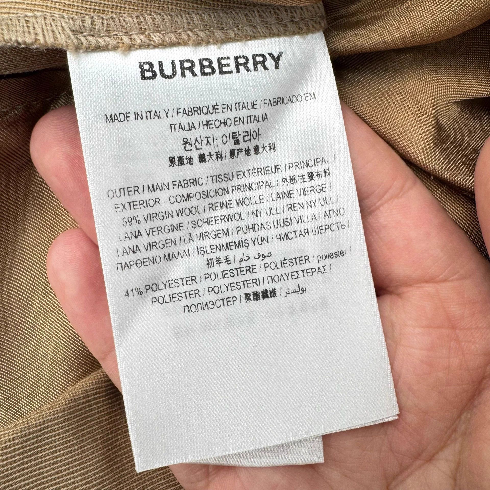 Burberry Burberry Khaki Wool Chinos UK6 99 New Size 26" / US 2 / IT 38 - 6 Thumbnail