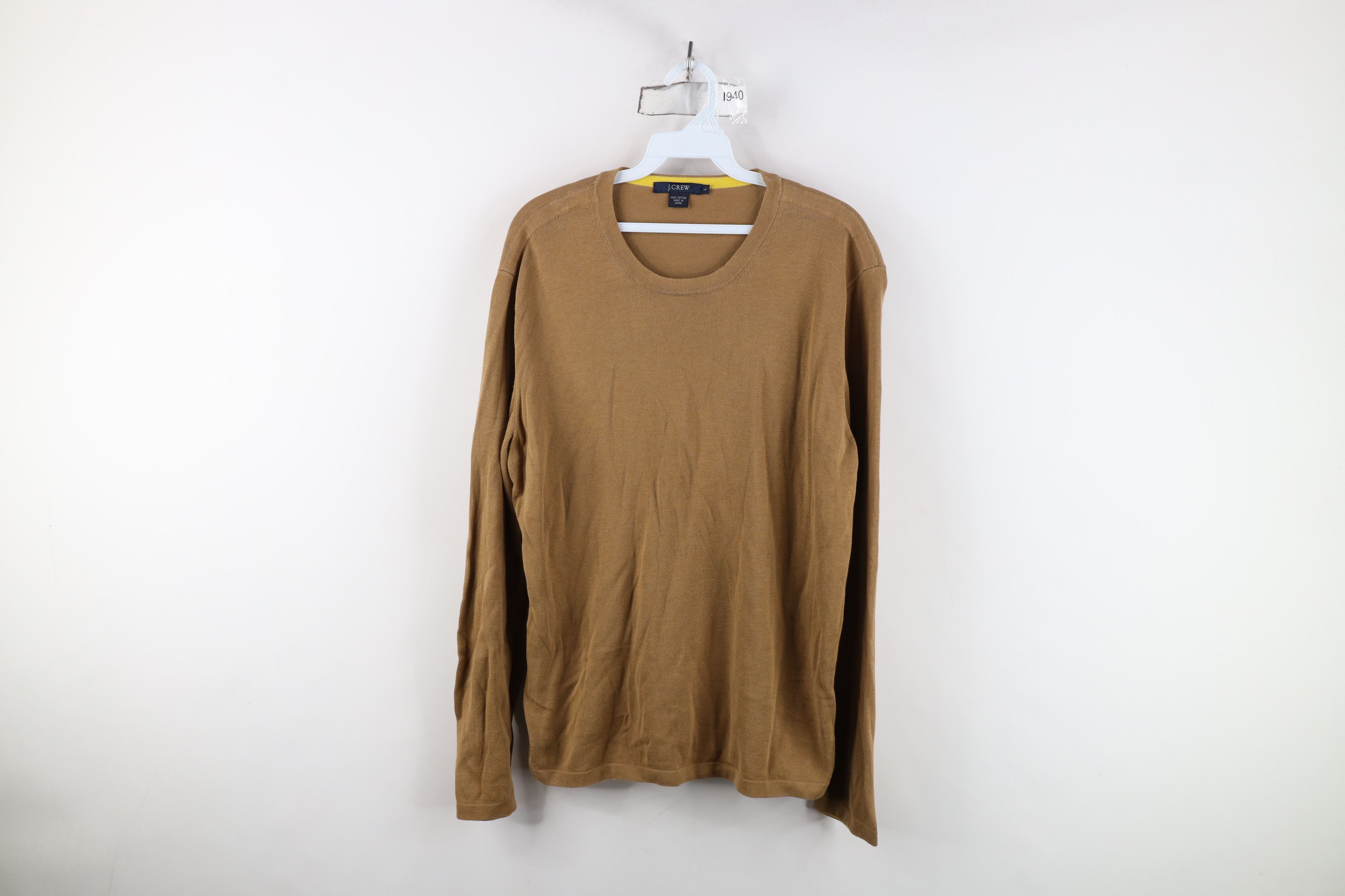 J.Crew Vintage J Crew Lightweight Cotton Ribbed Knit Sweater Japan Size US L / EU 52-54 / 3 - 1 Thumbnail