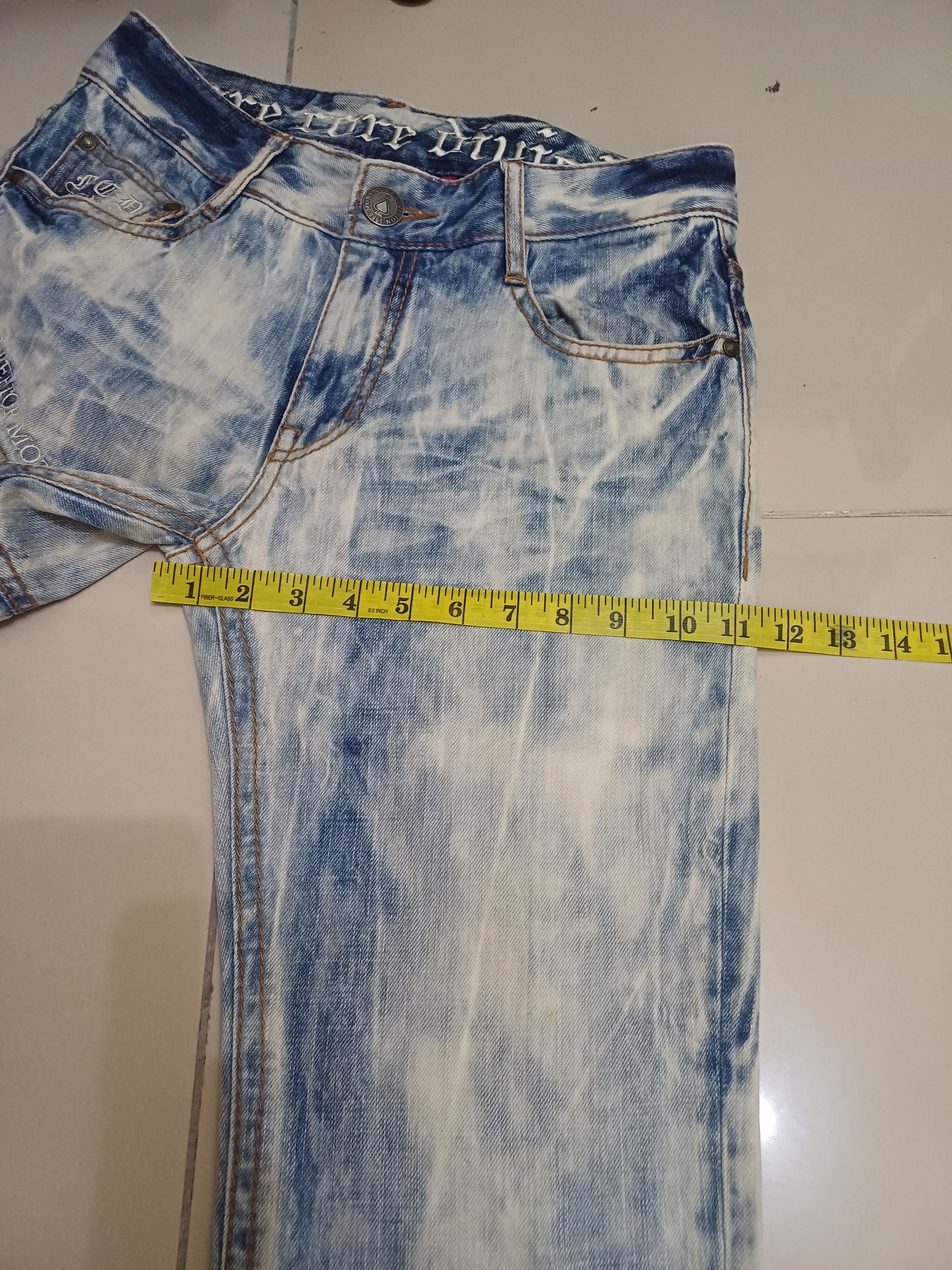 Seditionaries Crazy acid wash jeans Punk Goth Distressed MCD Jeans Size US 30 / EU 46 - 20 Thumbnail