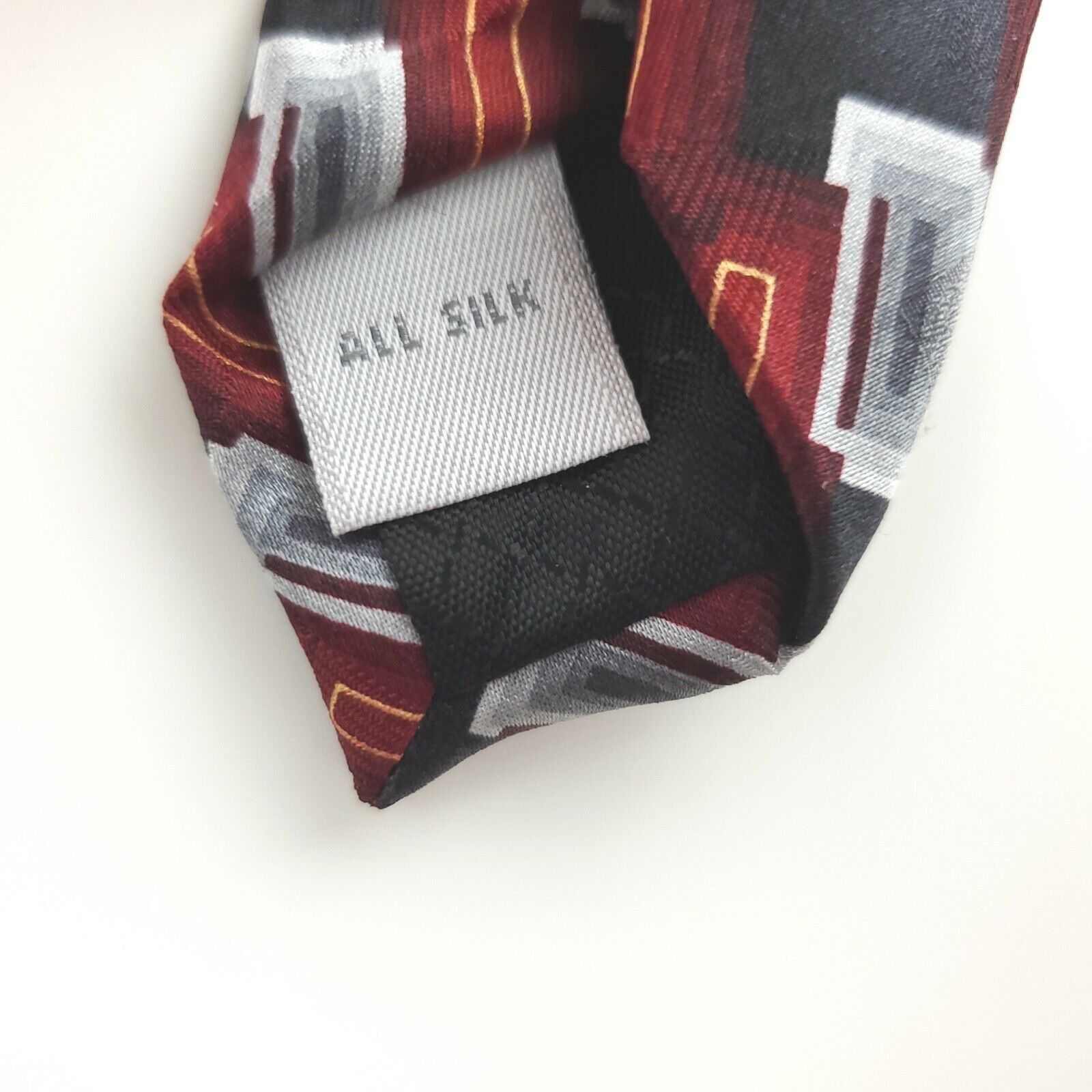 Pierre Cardin Pierre Cardin Red Silk Tie Wide Size ONE SIZE - 4 Thumbnail