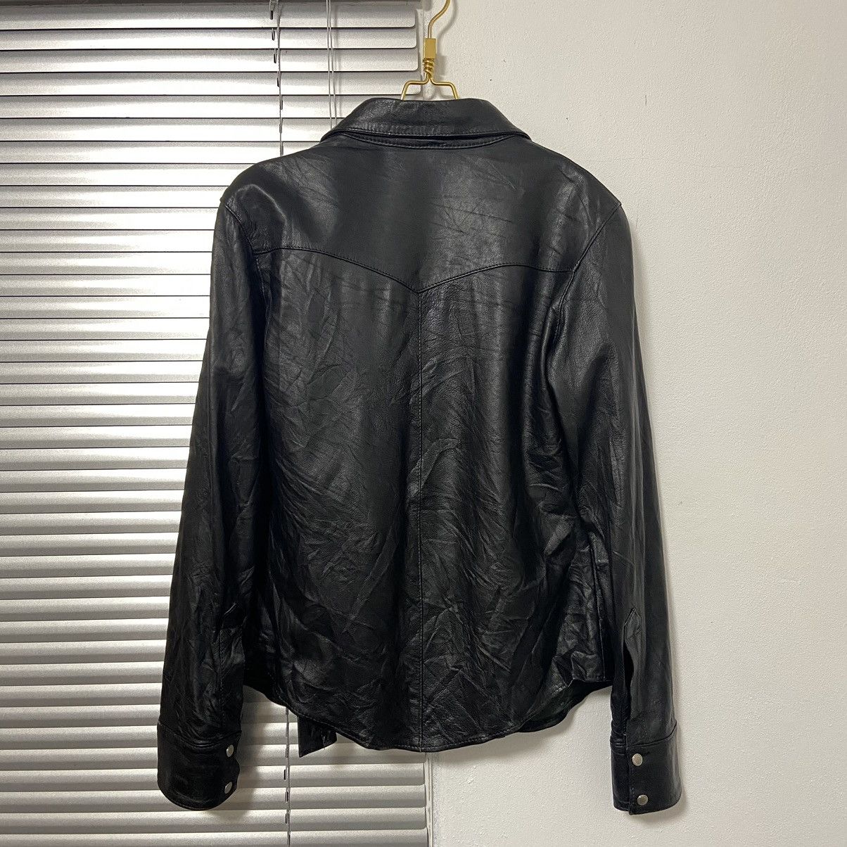 Designer × Vera Pelle × Vintage Vintage Cimarron leather shirt Size S / US 4 / IT 40 - 11 Thumbnail