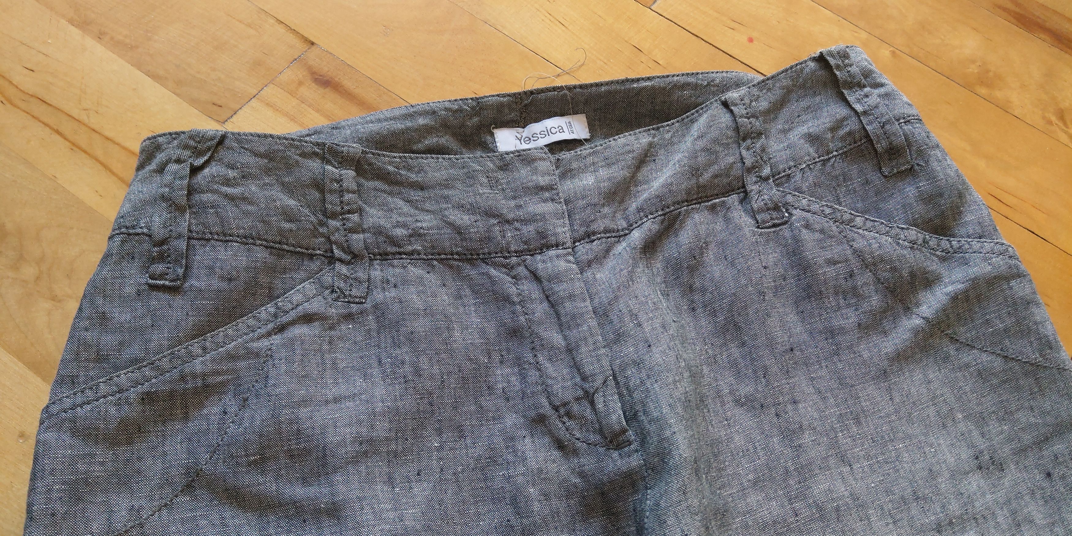 Vintage 100% Linen Pants Flared Baggy Minimalist y2k Vintage Size US 32 / EU 48 - 3 Thumbnail