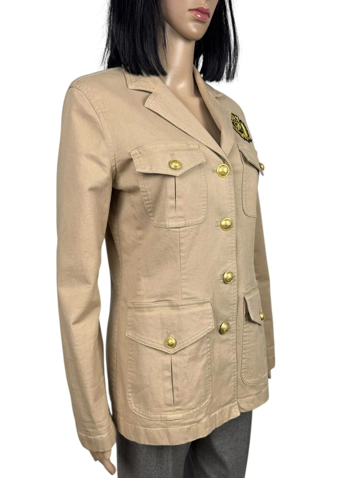 Lauren Ralph Lauren Lauren Ralph Lauren Denim Jacket Army Button Up size US6 Size M / US 6-8 / IT 42-44 - 3 Thumbnail