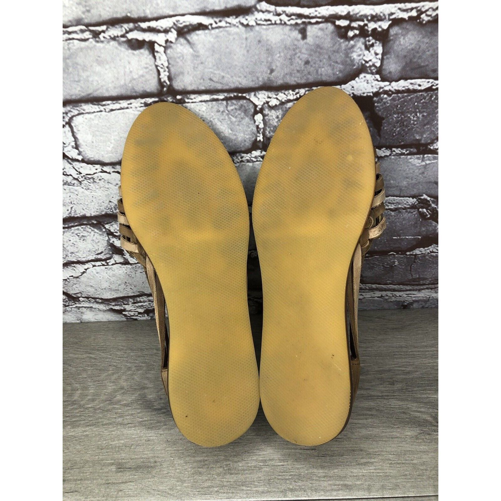 Nisolo NISOLO Tan Brown Huarache Leather Weaves Flats Sandals Women Size US 10 / IT 40 - 19 Thumbnail