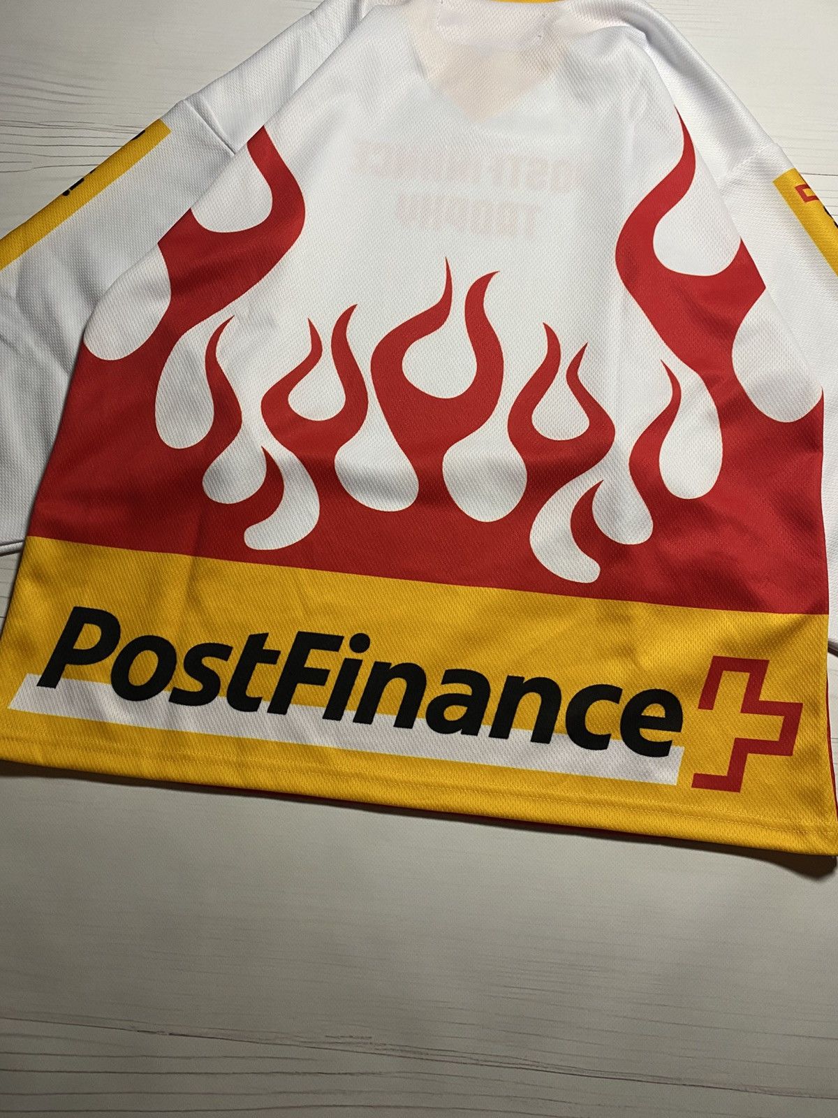 NHL Ochsner Postfinance trophy Switzerland ice hockey jersey Size US S / EU 44-46 / 1 - 14 Thumbnail