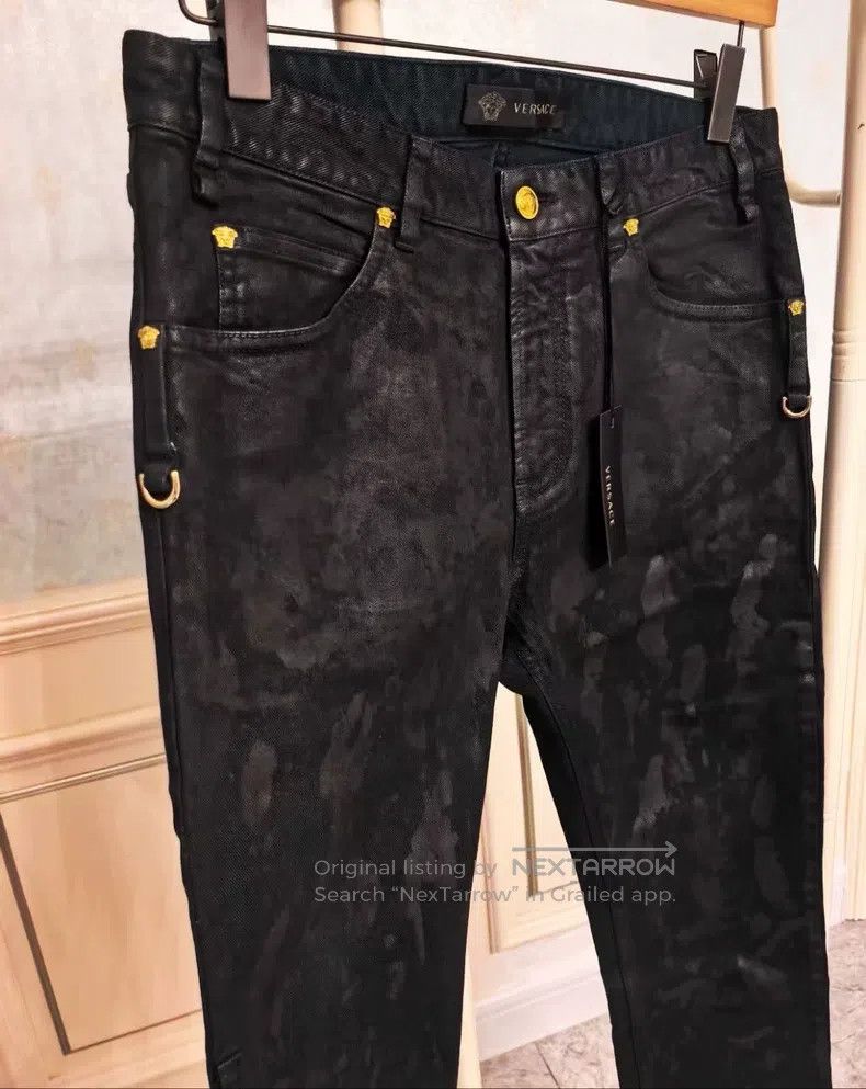 Versace Versace Black dull jeans Size US 32 / EU 48 - 2 Thumbnail