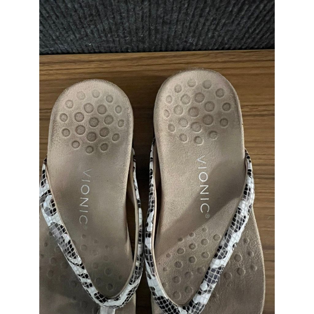Vionic Vionic Women's Dillon Thong Sandals Leopard Print Size 7 Size US 7 / IT 37 - 3 Thumbnail