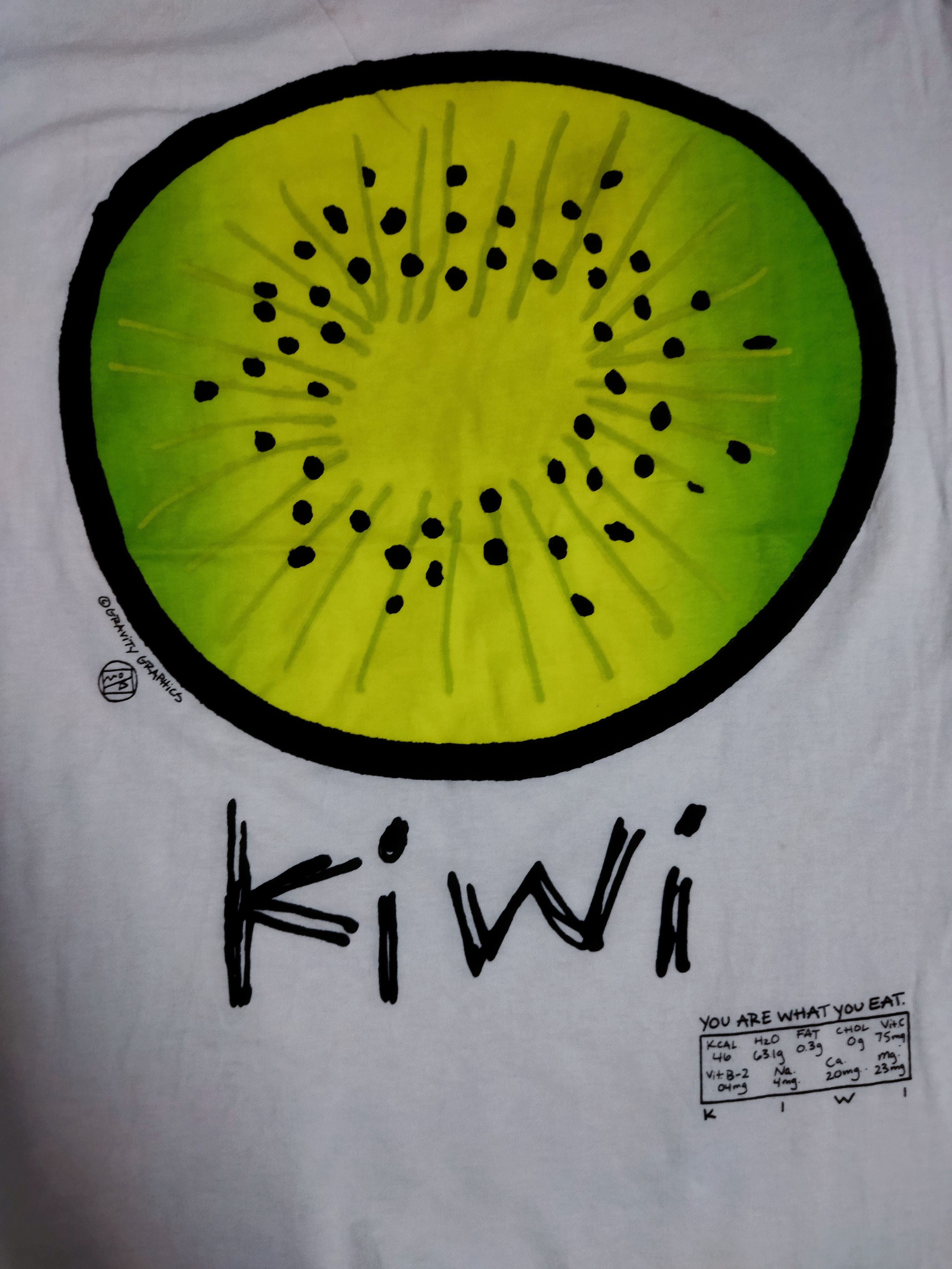 Vintage Vintage Gravity Graphics Kiwi Tee Size US M / EU 48-50 / 2 - 2 Thumbnail