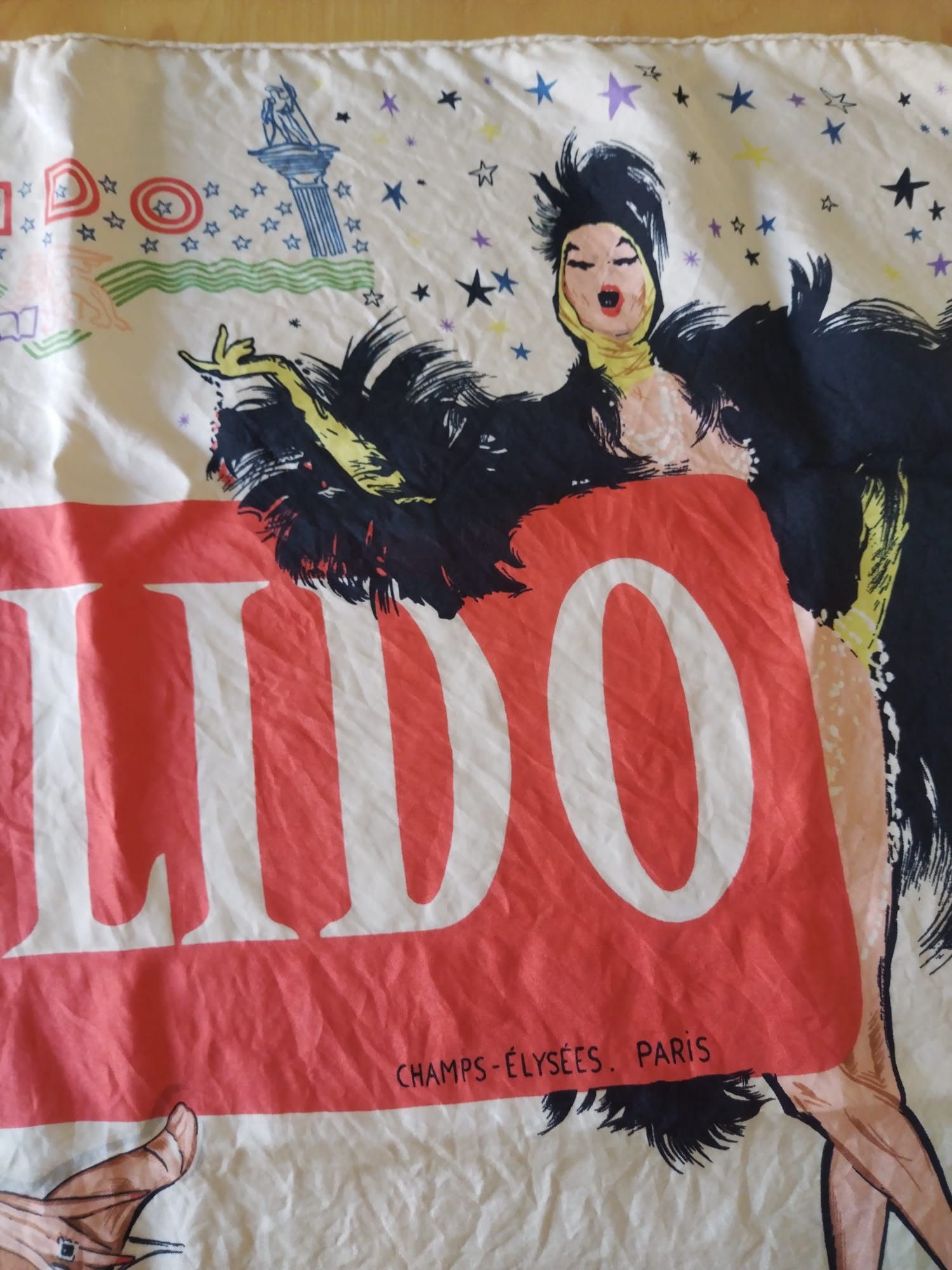 Other Vintage Silk Scarf “Lido – Champs‑Élysées” (1950s Paris) Size ONE SIZE - 3 Thumbnail