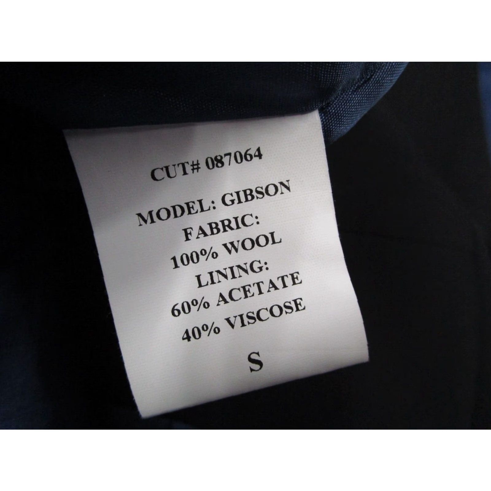 VINTAGE John Varvatos Star USA Vest Shirt Mens Small Black Wool Button Up Waistcoat