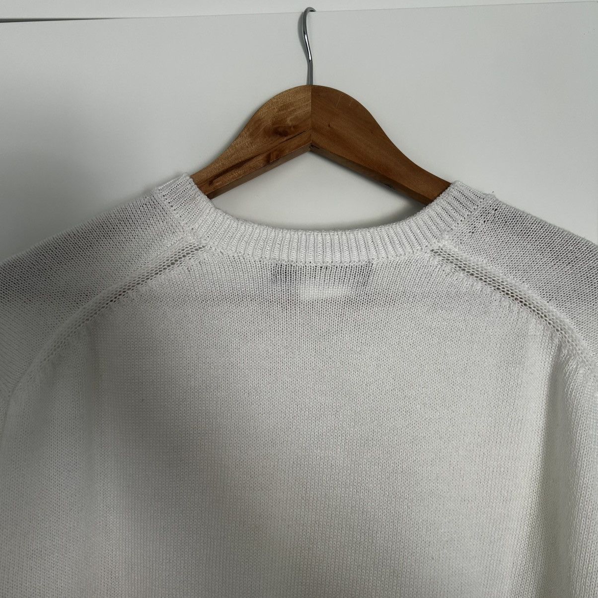 Comme des Garcons Comme Des Garçons white lame rib knit sweater Size US M / EU 48-50 / 2 - 7 Thumbnail