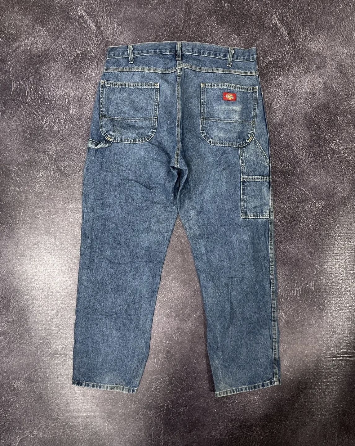 Dickies × Vintage Vintage Dickies USA Faded Blue Denim Work Hype Baggy Jeans Size US 36 / EU 52 - 1 Thumbnail