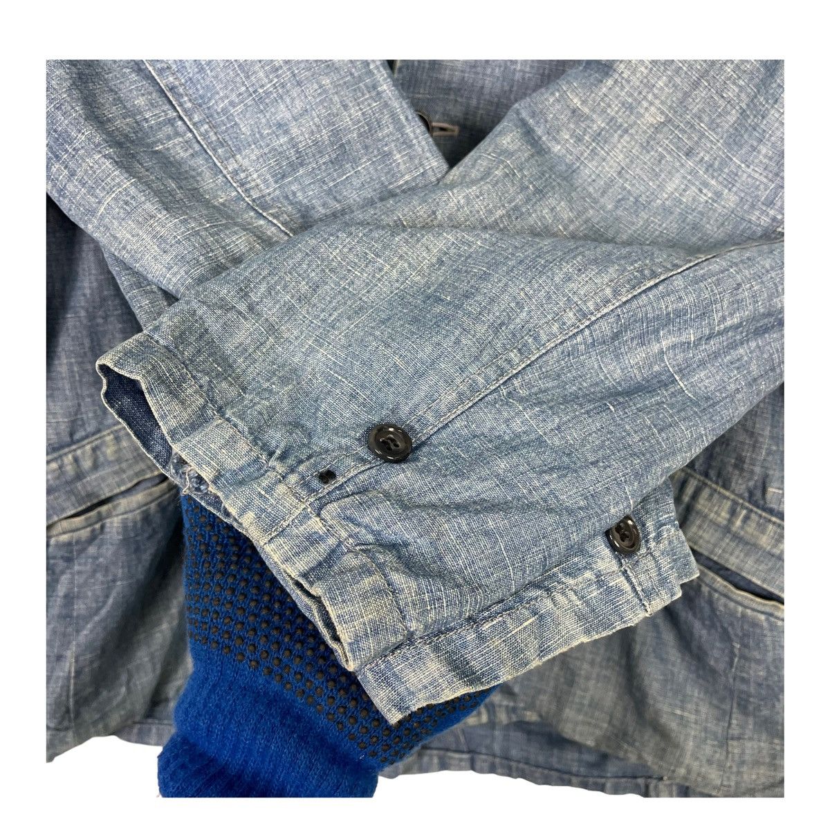 45rpm × Blue Blue Japan × Indigo 💥HEMP BLUE BLUE JAPAN STONE WASHED JACKET Size US L / EU 52-54 / 3 - 6 Thumbnail