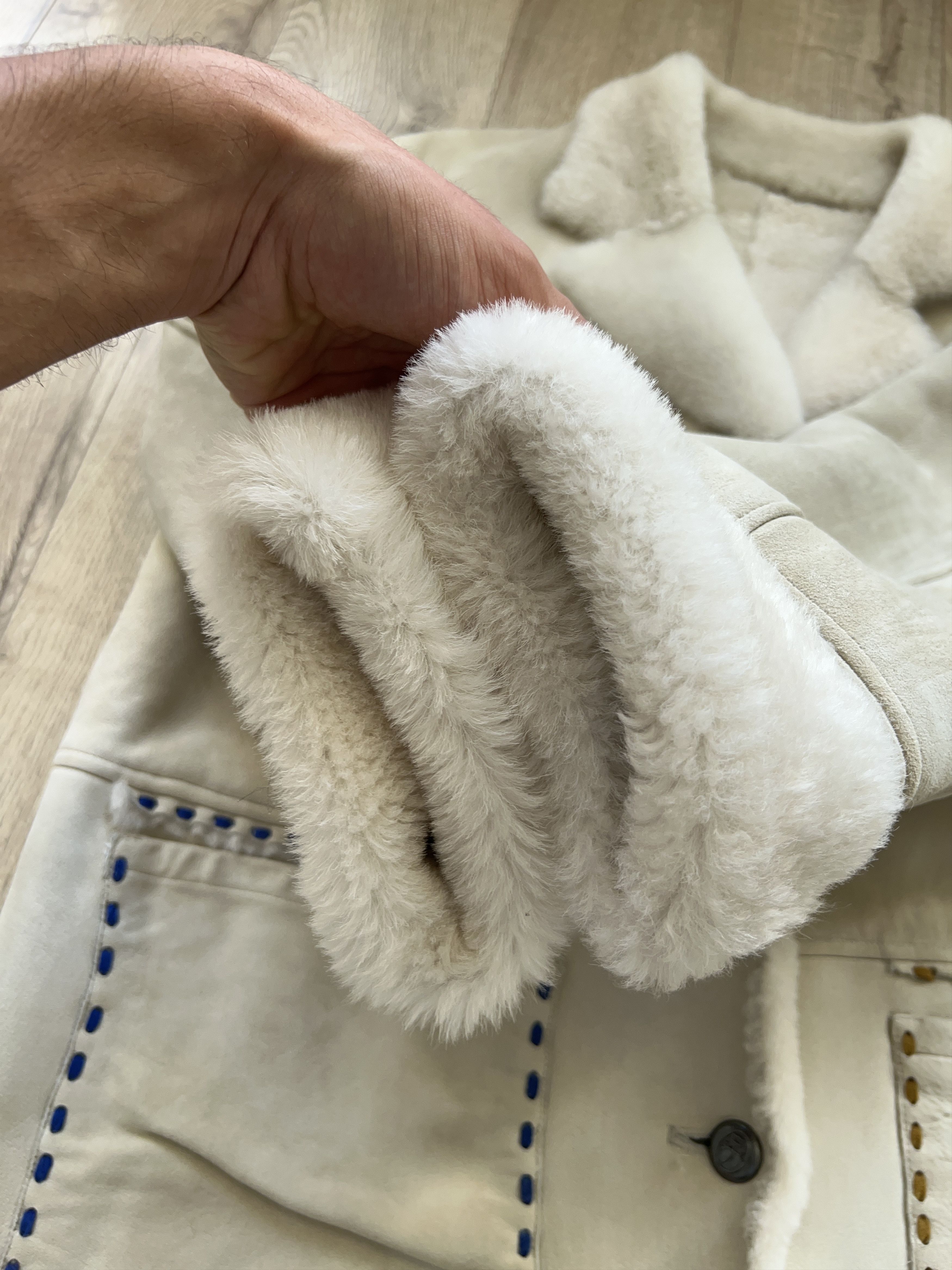 Designer × Jean Charles De Castelbajac Unique Castelbajac Tricot Sheepskin Coat Jacket Shearling Size M / US 6-8 / IT 42-44 - 13 Thumbnail