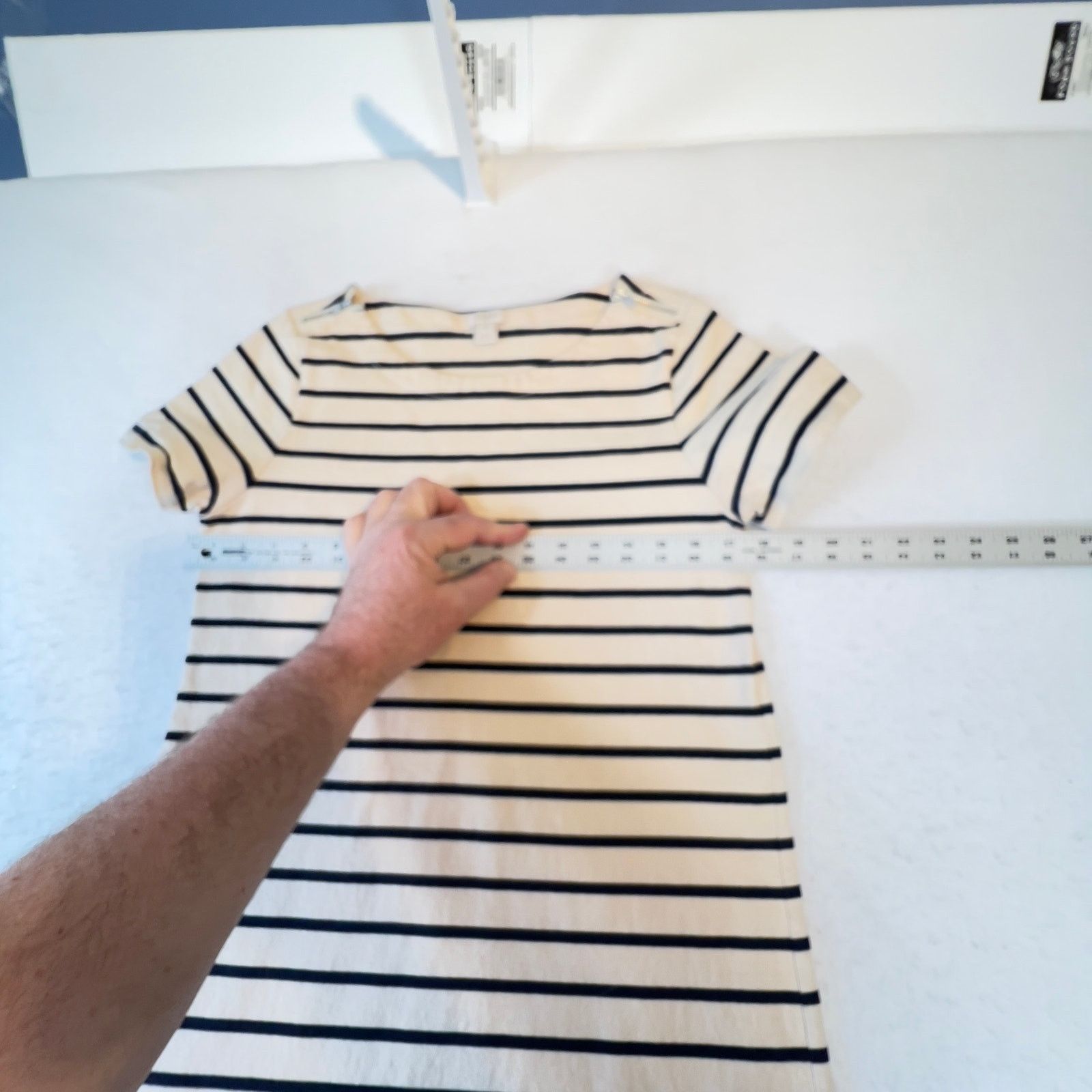 J.Crew j. Crew Factory Mini Dress Woman S Black White Stripe Cap Size S / US 4 / IT 40 - 5 Thumbnail