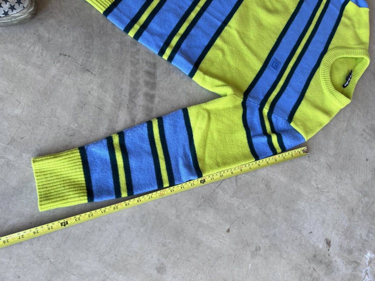 Acne Studios GREEN BLUE OVERSIZED STRIPE STRIPED SWEATER KNIT BLIE GREEN Size US L / EU 52-54 / 3 - 7 Thumbnail