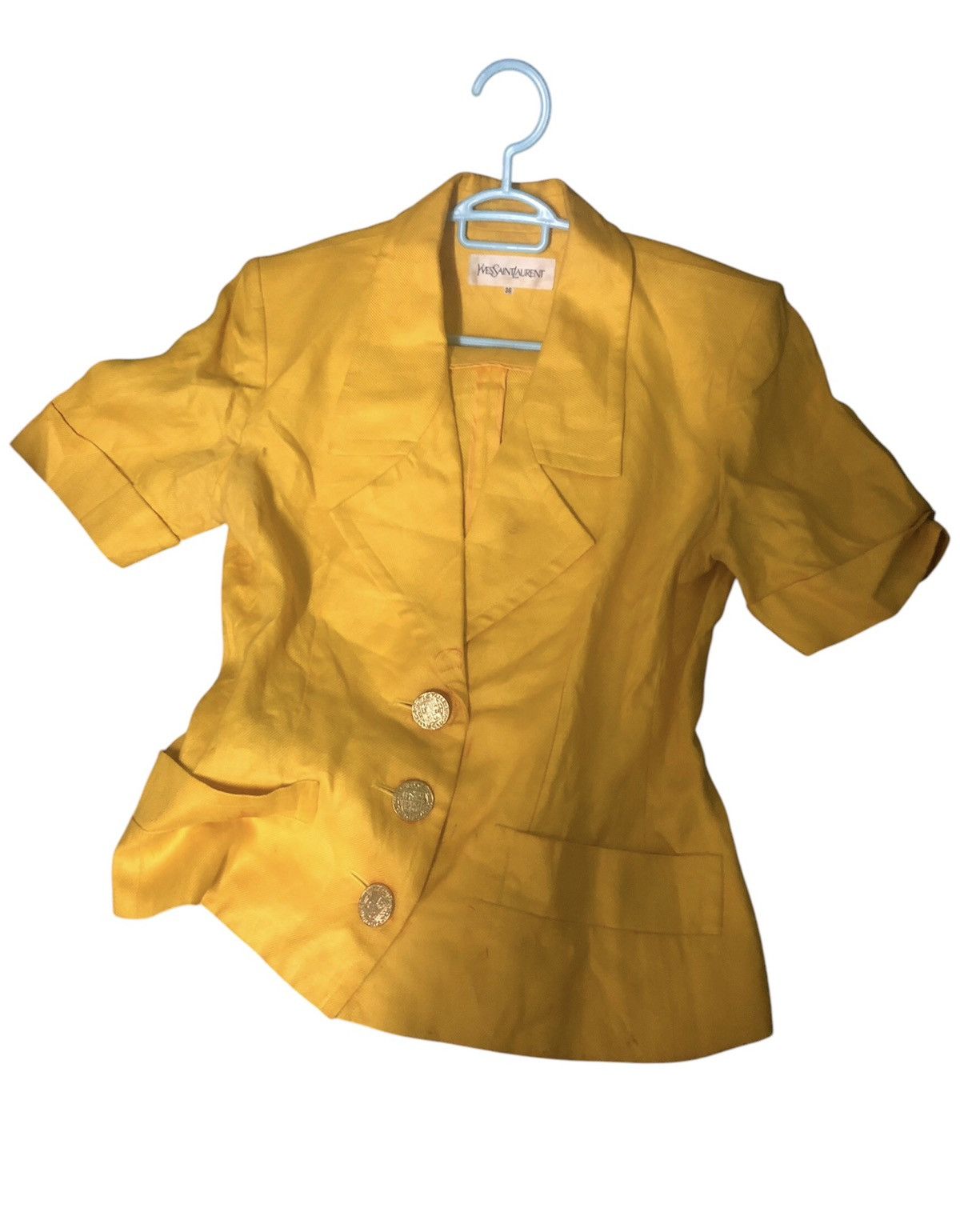 Yves Saint Laurent VINTAGE YVES SAINT LAURENT BLAZER JACKET Size S / US 4 / IT 40 - 3 Thumbnail
